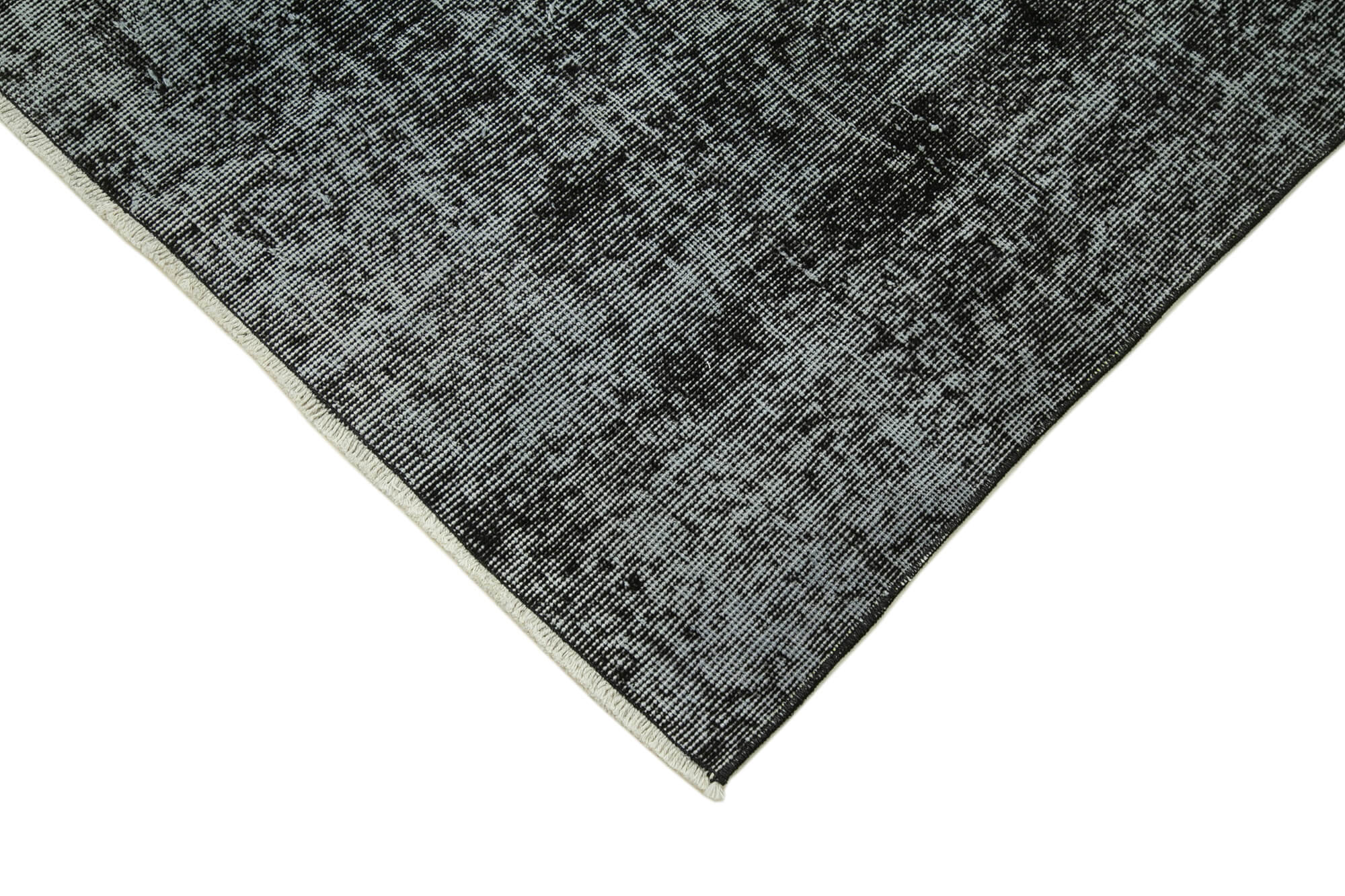 3 x 10 Black Overdyed Runner Rug - 4600