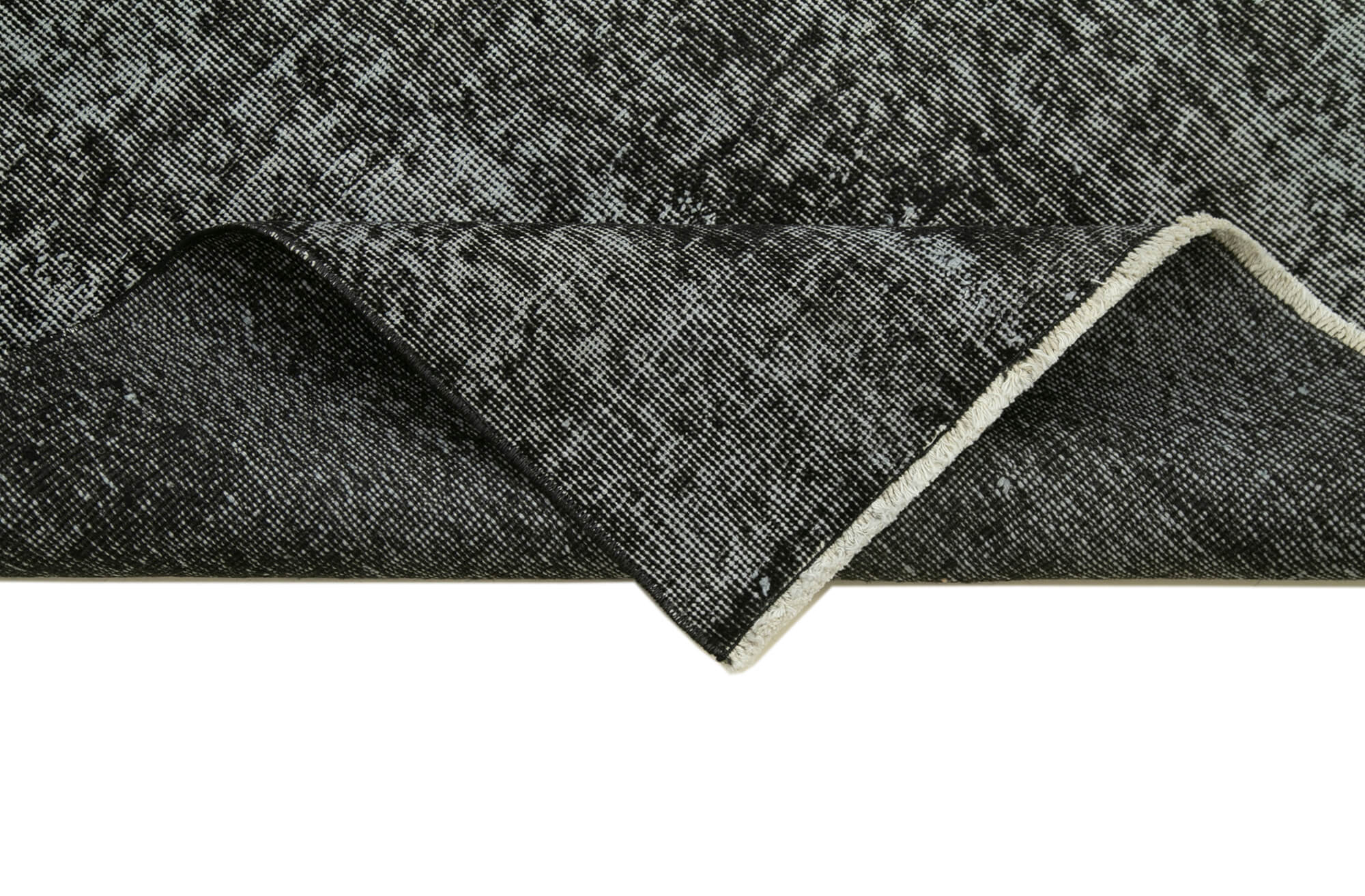 3 x 10 Black Overdyed Runner Rug - 4600