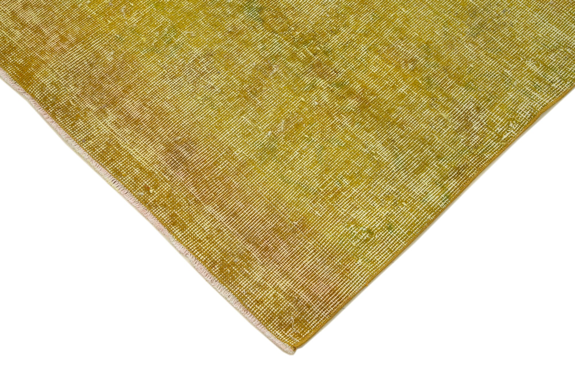 3 x 10 Yellow Overdyed Runner Rug - 4601