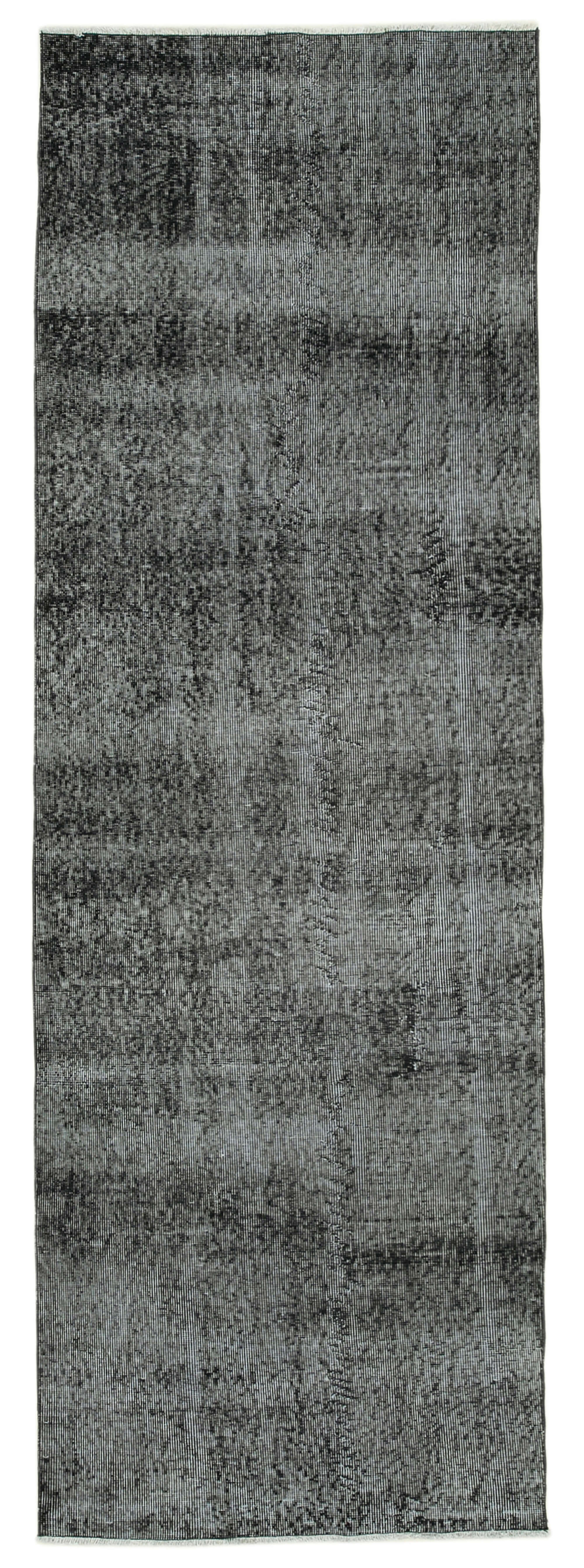 3 x 9 Black Overdyed Runner Rug - 4602