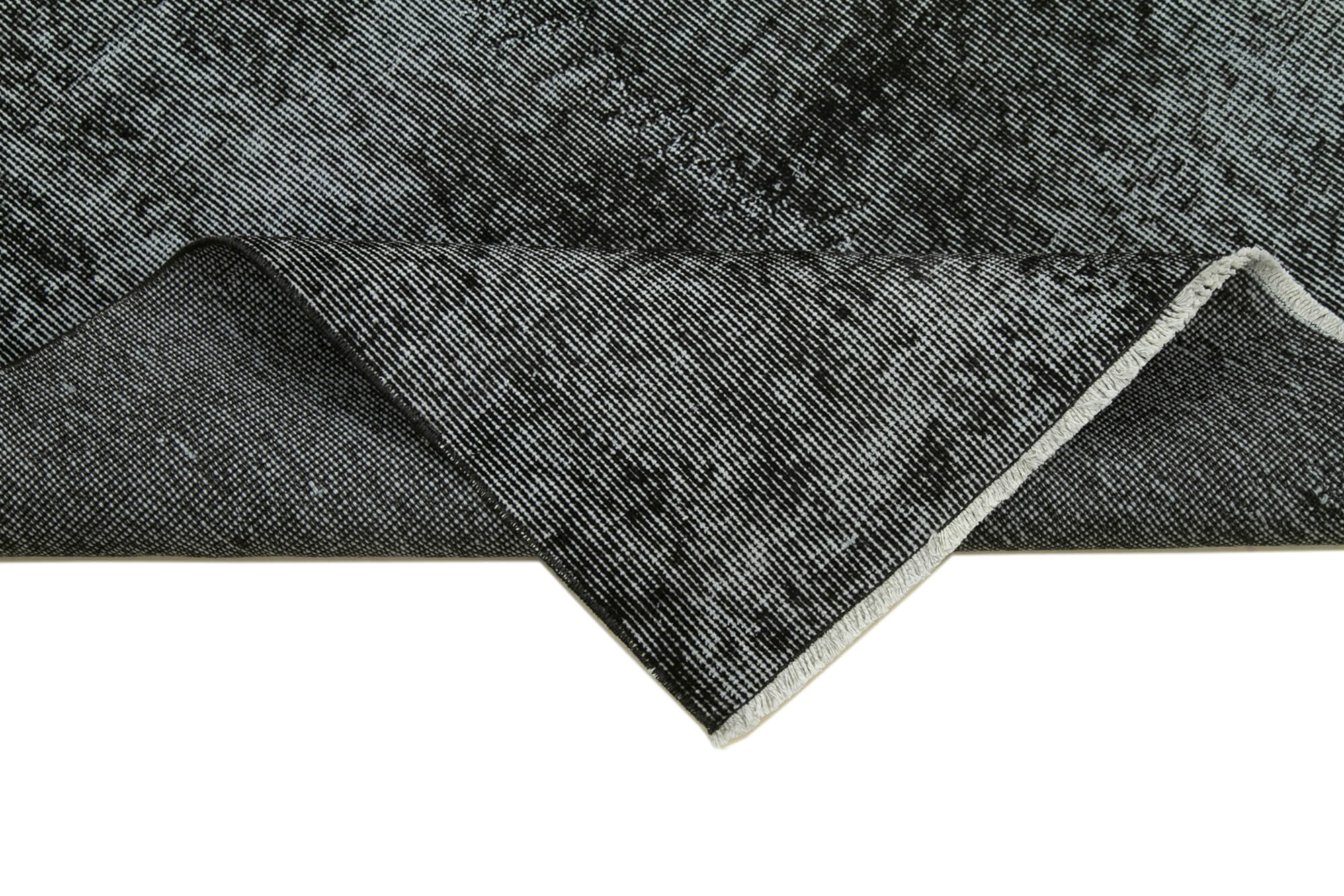 3 x 9 Black Overdyed Runner Rug - 4602