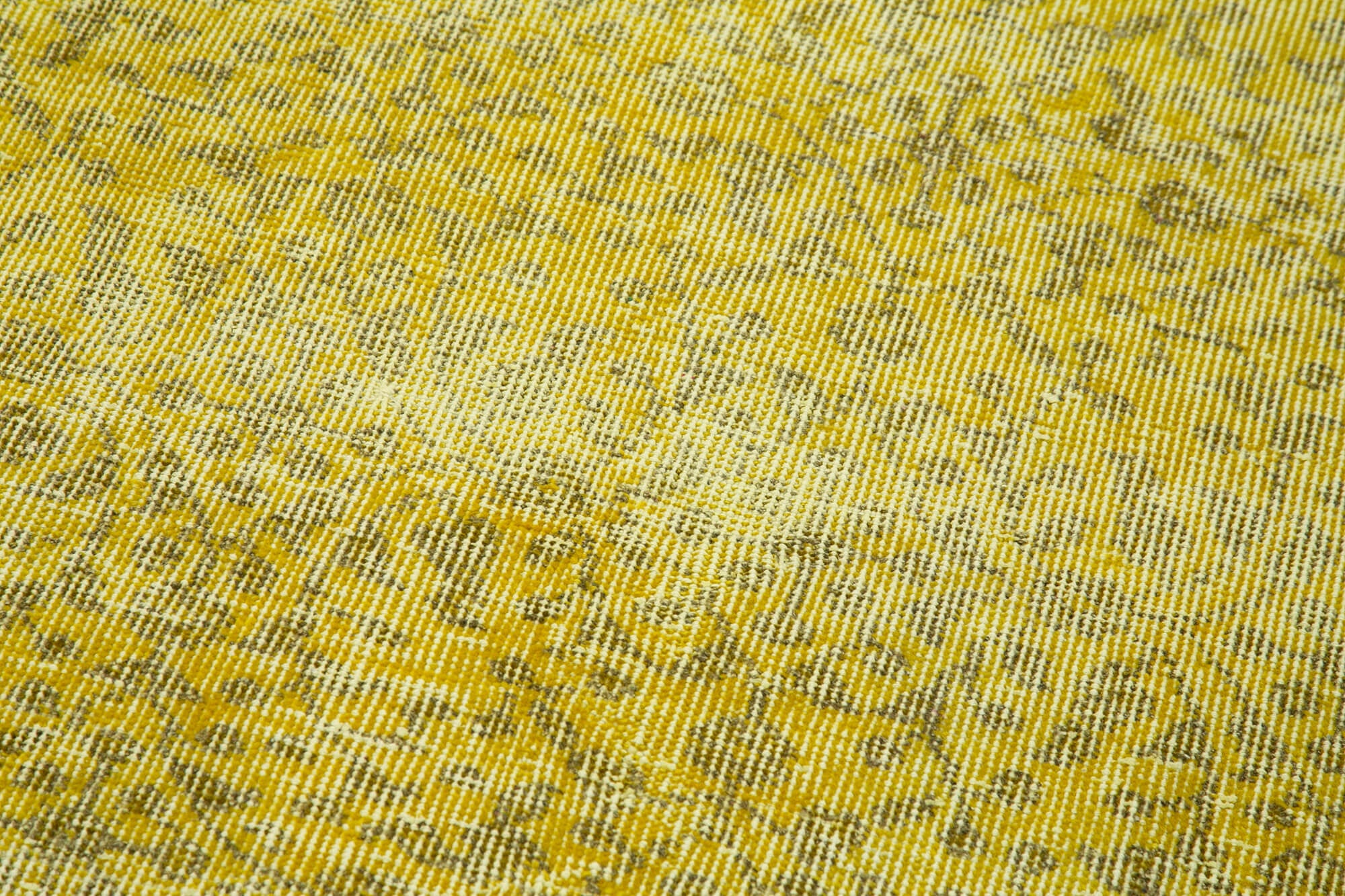 3 x 10 Yellow Overdyed Runner Rug - 4604