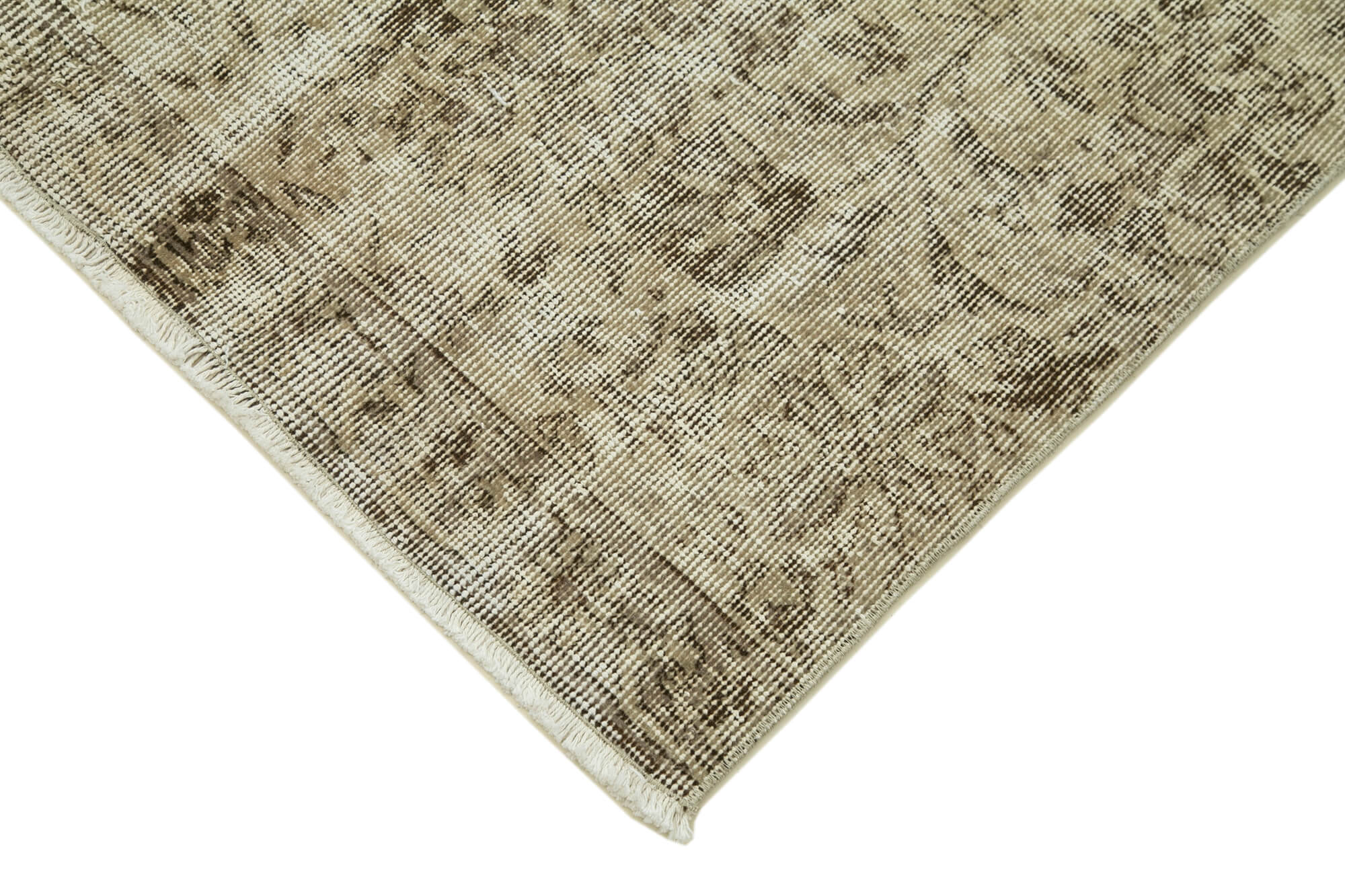 3 x 11 Beige Overdyed Runner Rug - 4609