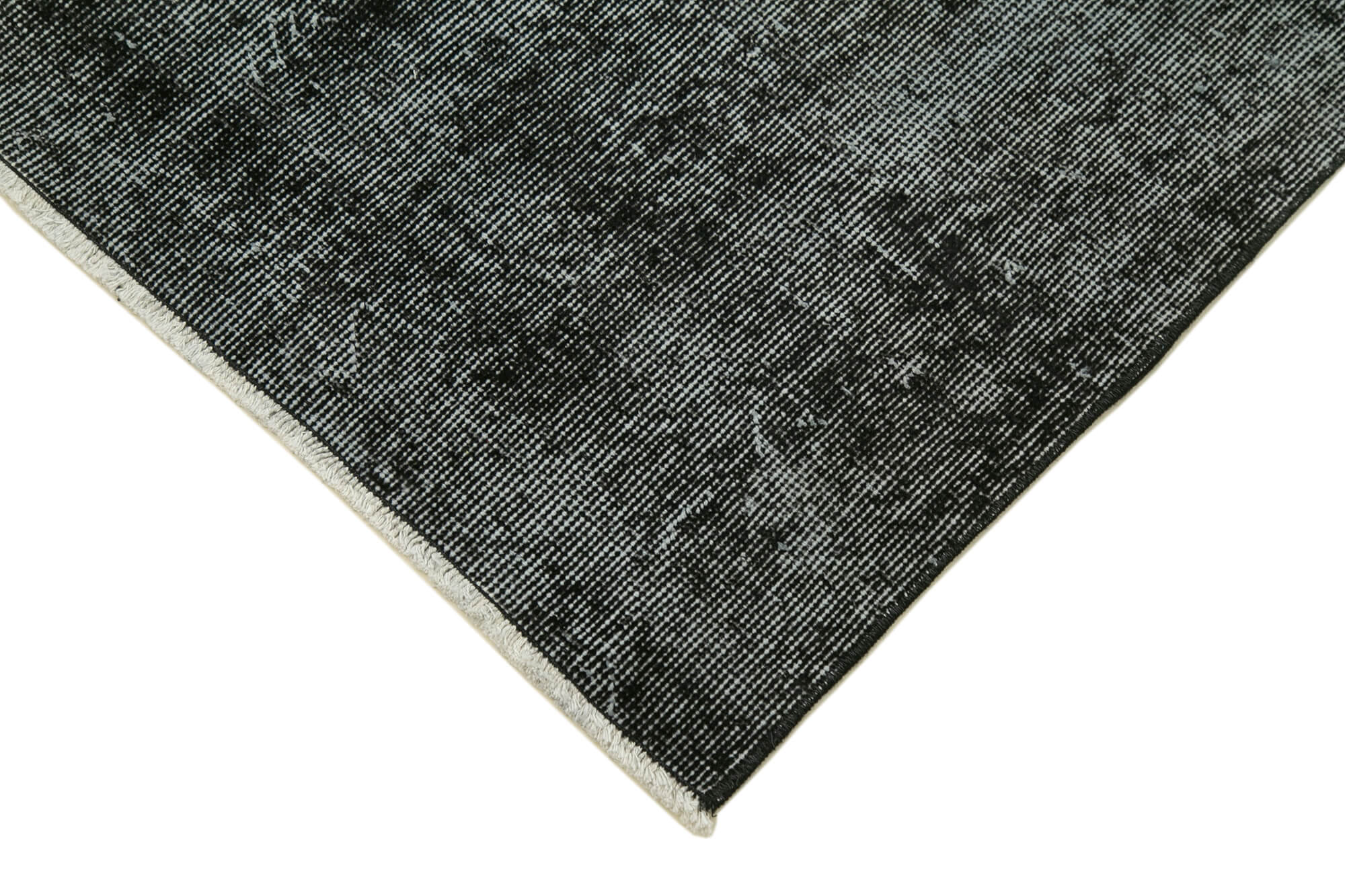 3 x 10 Black Overdyed Runner Rug - 4610