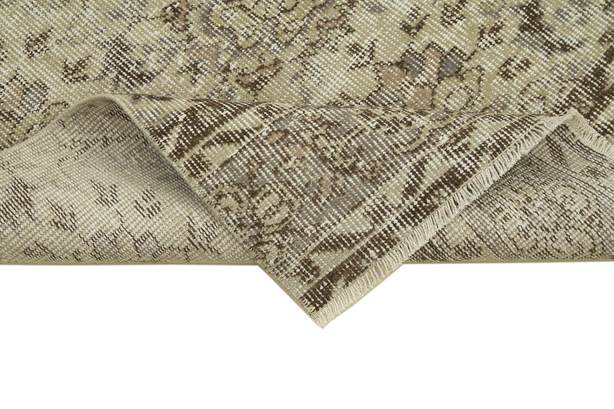 3 x 11 Beige Overdyed Runner Rug - 4611