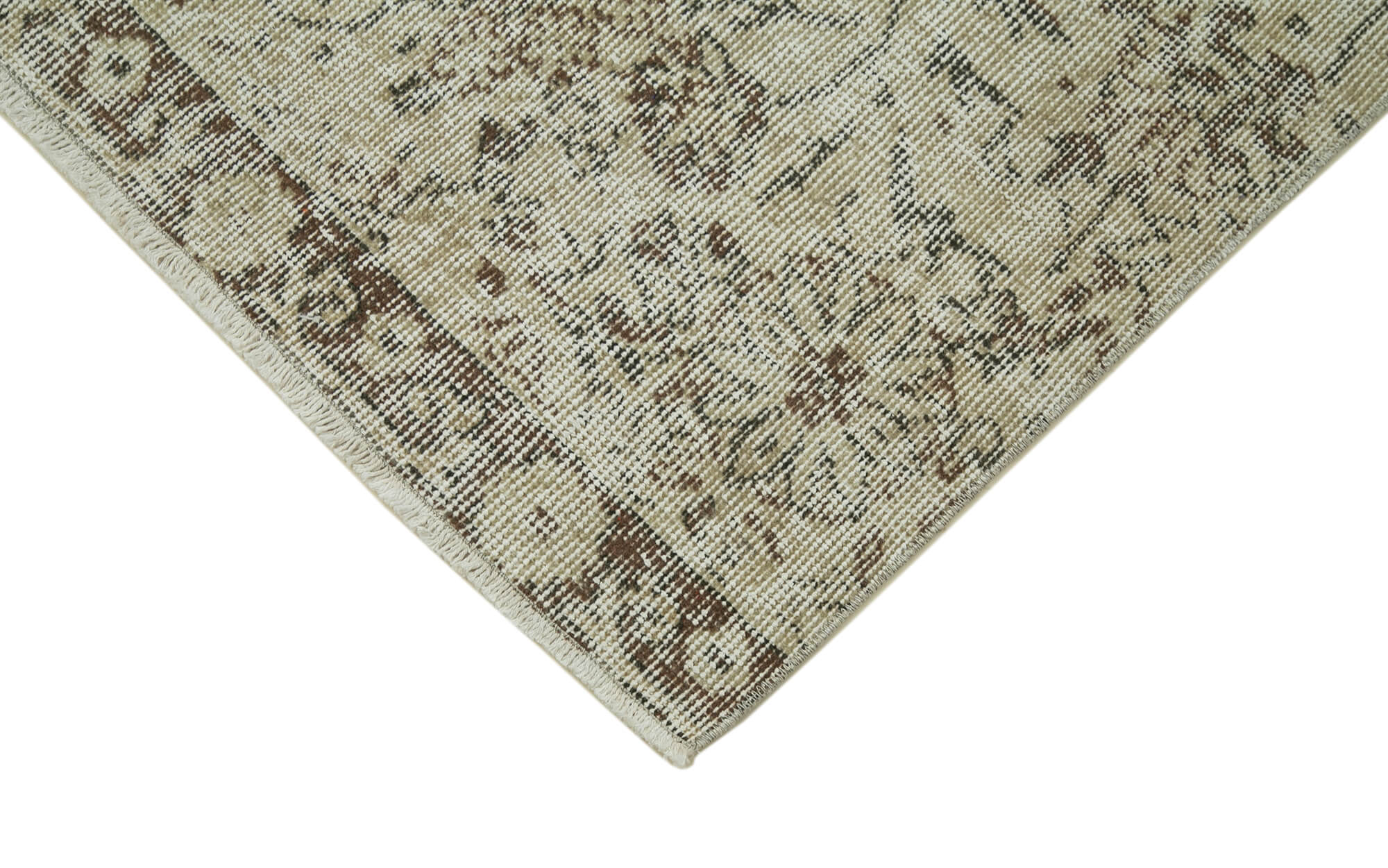 3 x 10 Beige Overdyed Runner Rug - 4615