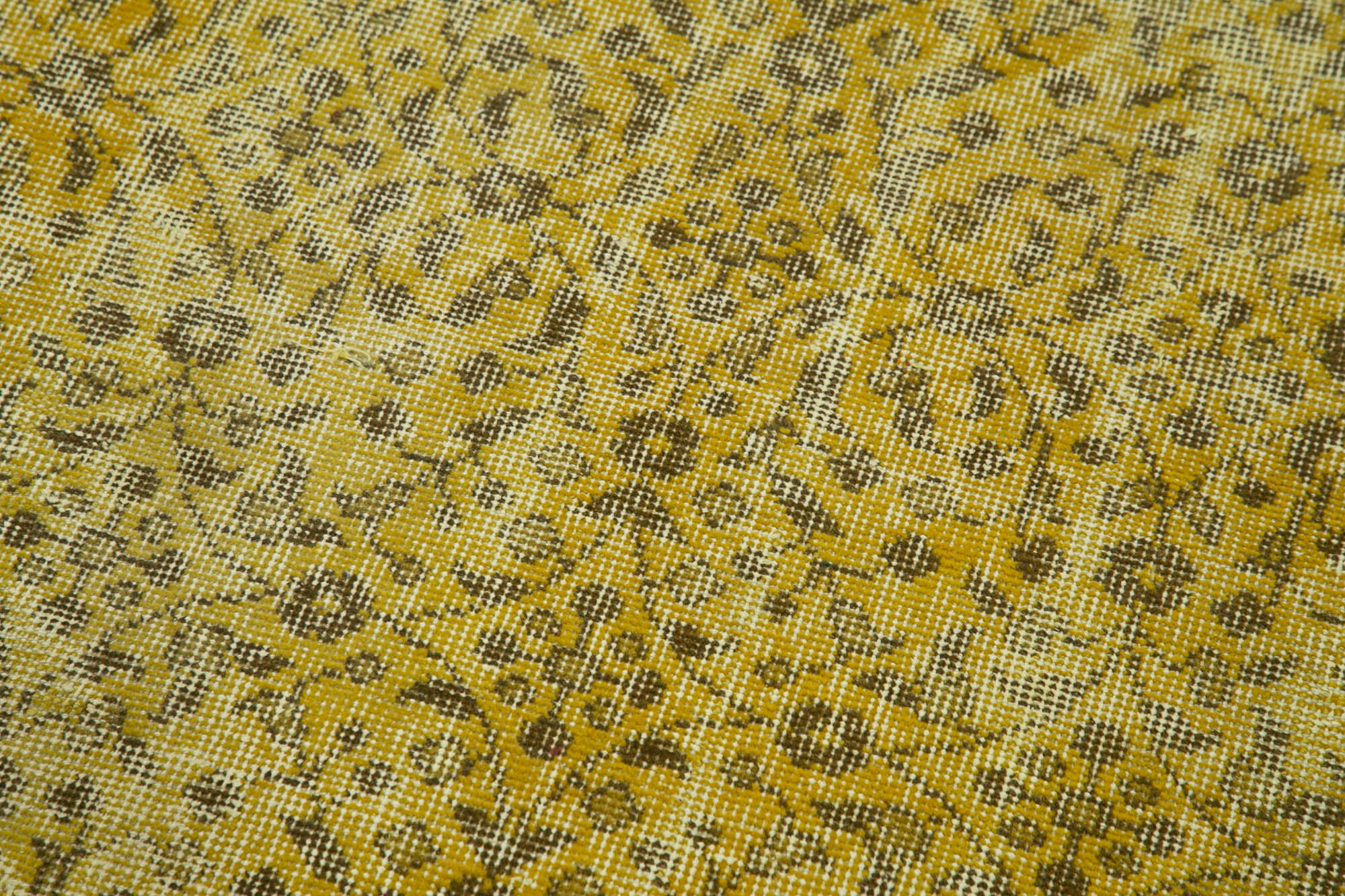 3 x 10 Yellow Overdyed Runner Rug - 4617