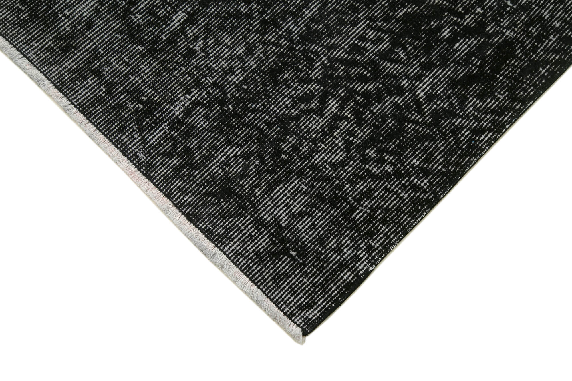 3 x 10 Black Overdyed Runner Rug - 4619