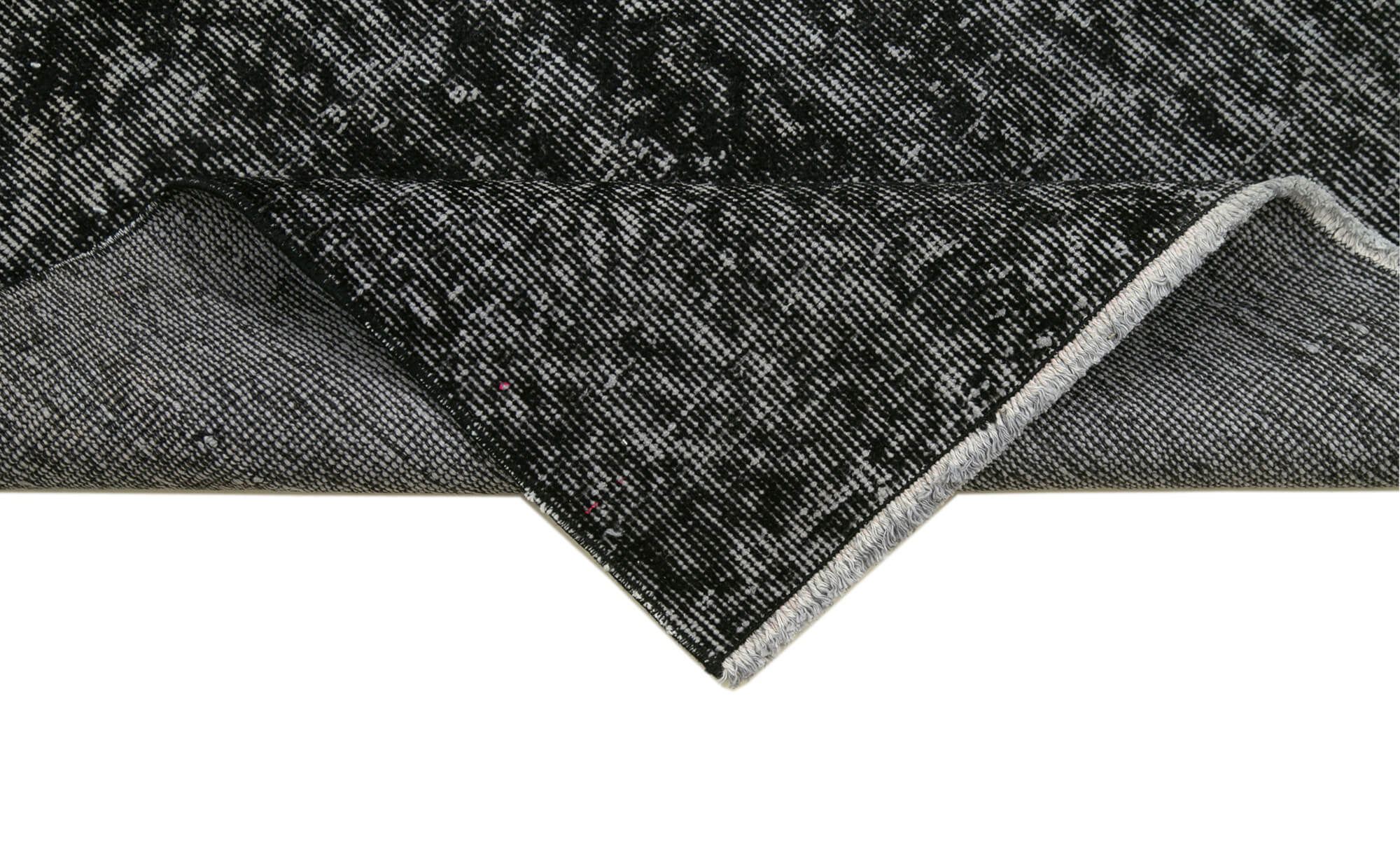 3 x 10 Black Overdyed Runner Rug - 4619