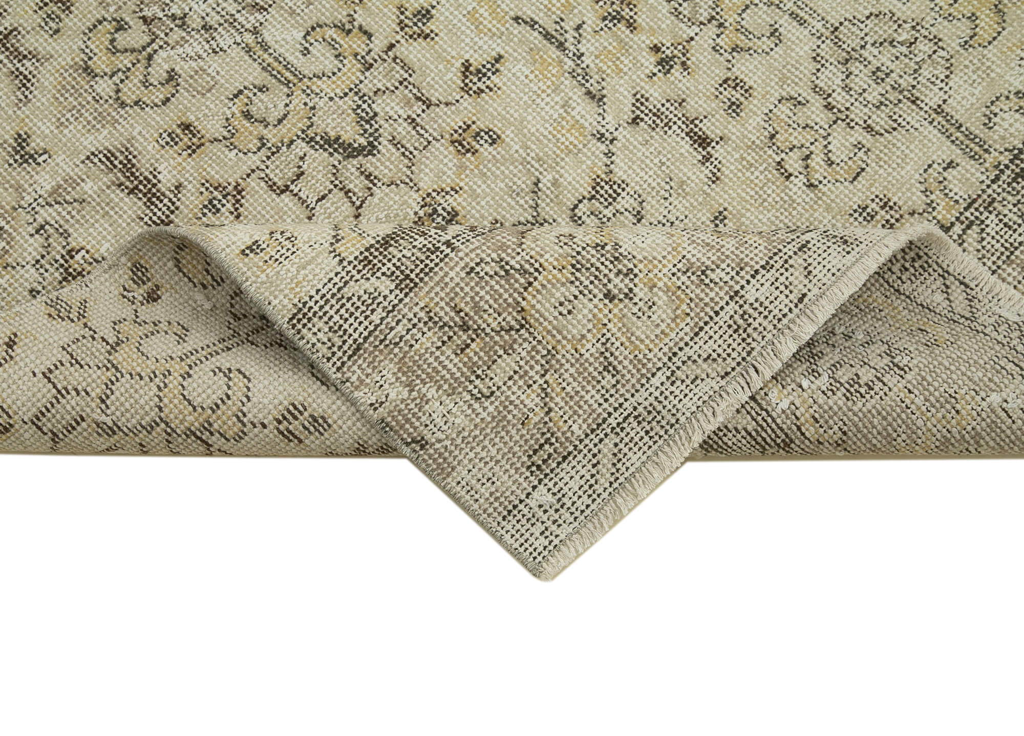 3 x 10 Beige Overdyed Runner Rug - 4620