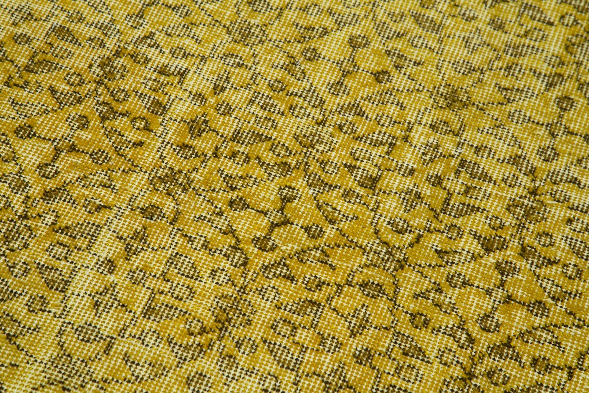 3 x 10 Yellow Overdyed Runner Rug - 4622