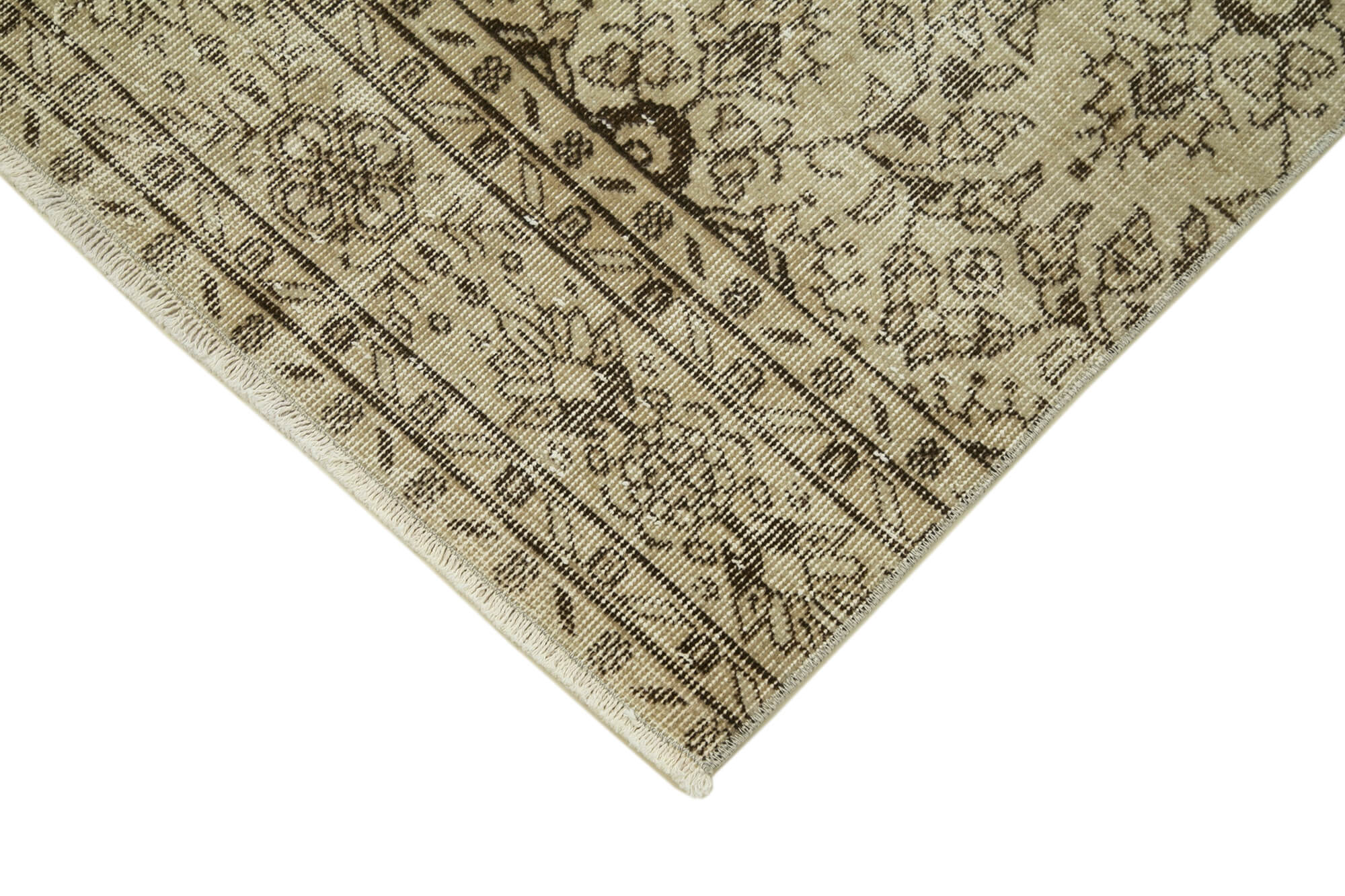 3 x 10 Beige Overdyed Runner Rug - 4627