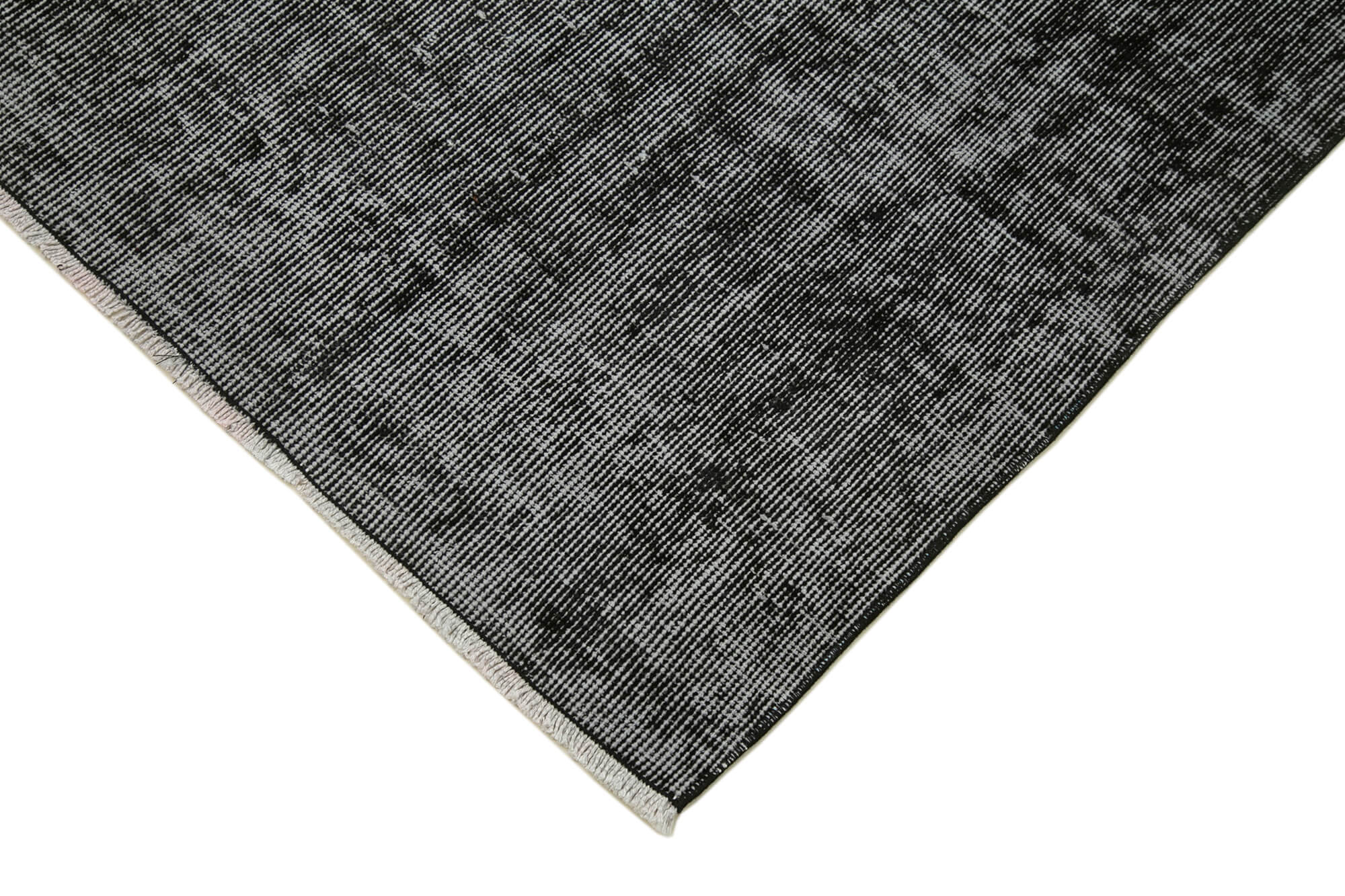 3 x 10 Black Overdyed Runner Rug - 4634