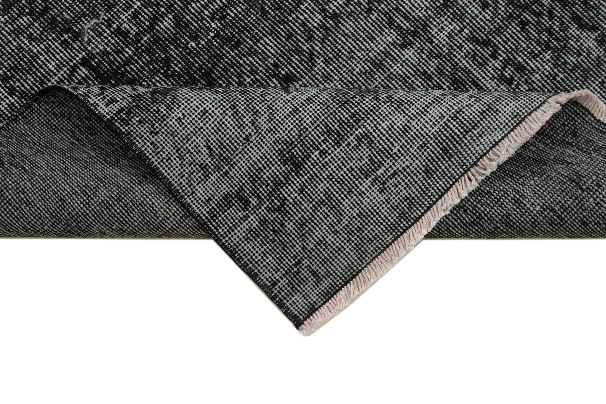 3 x 10 Black Overdyed Runner Rug - 4634