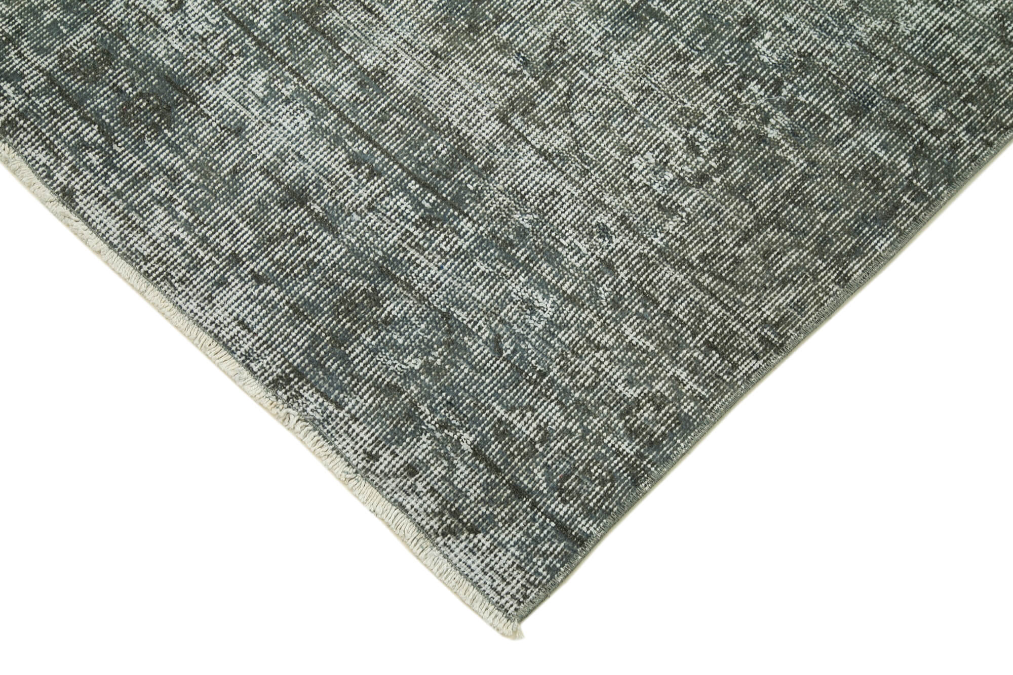 3 x 10 Grey Overdyed Runner Rug - 4635