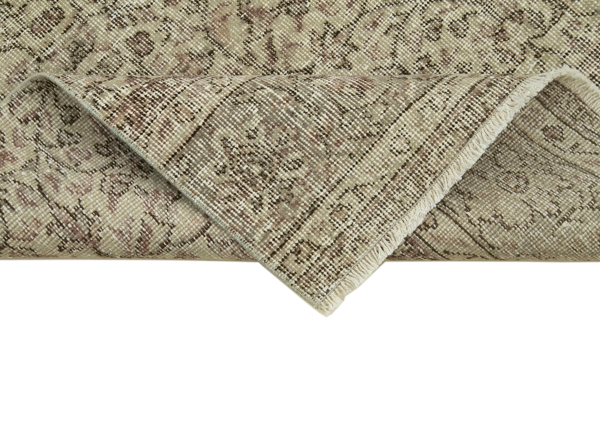 3 x 10 Beige Overdyed Runner Rug - 4637