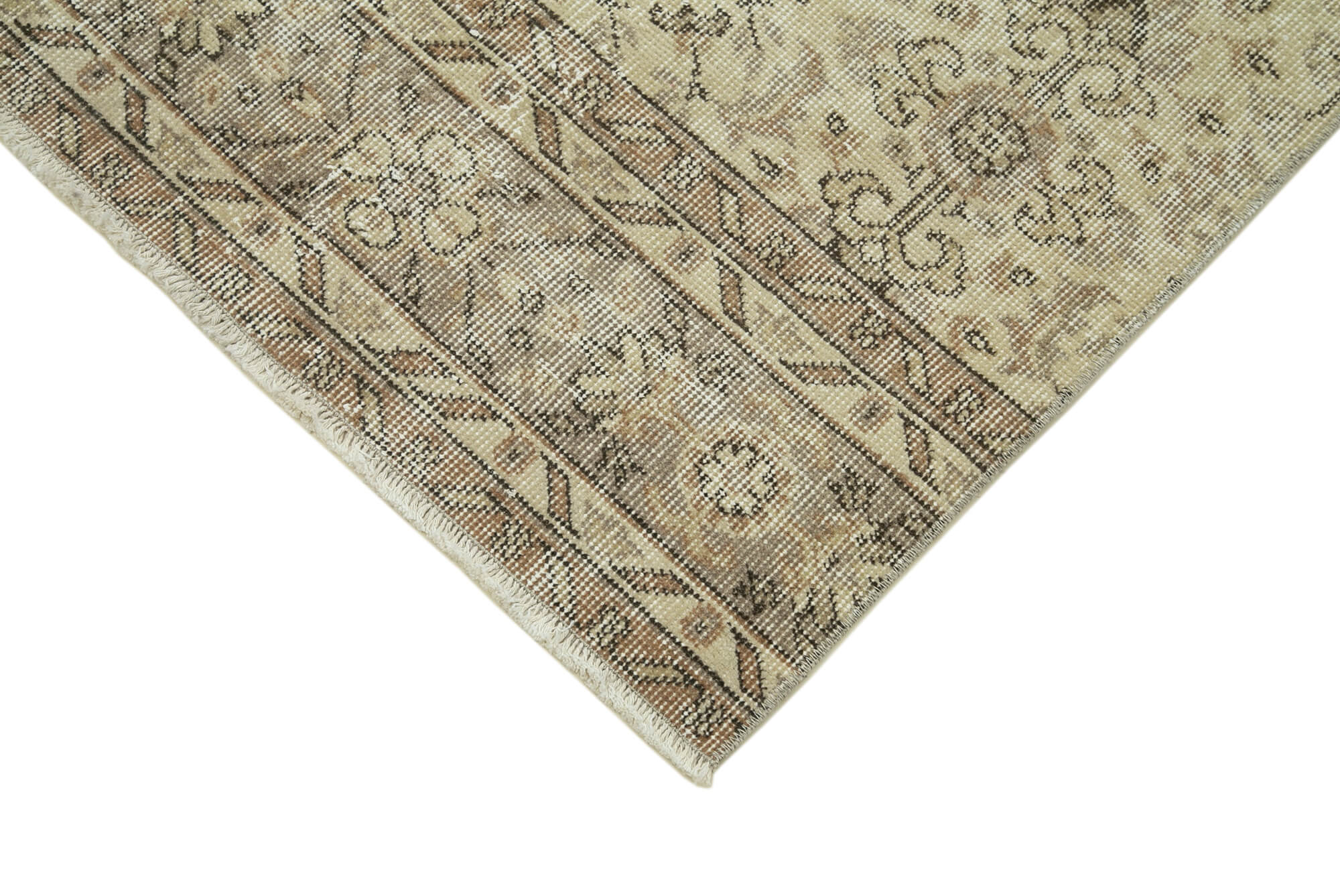 3 x 10 Beige Overdyed Runner Rug - 4639