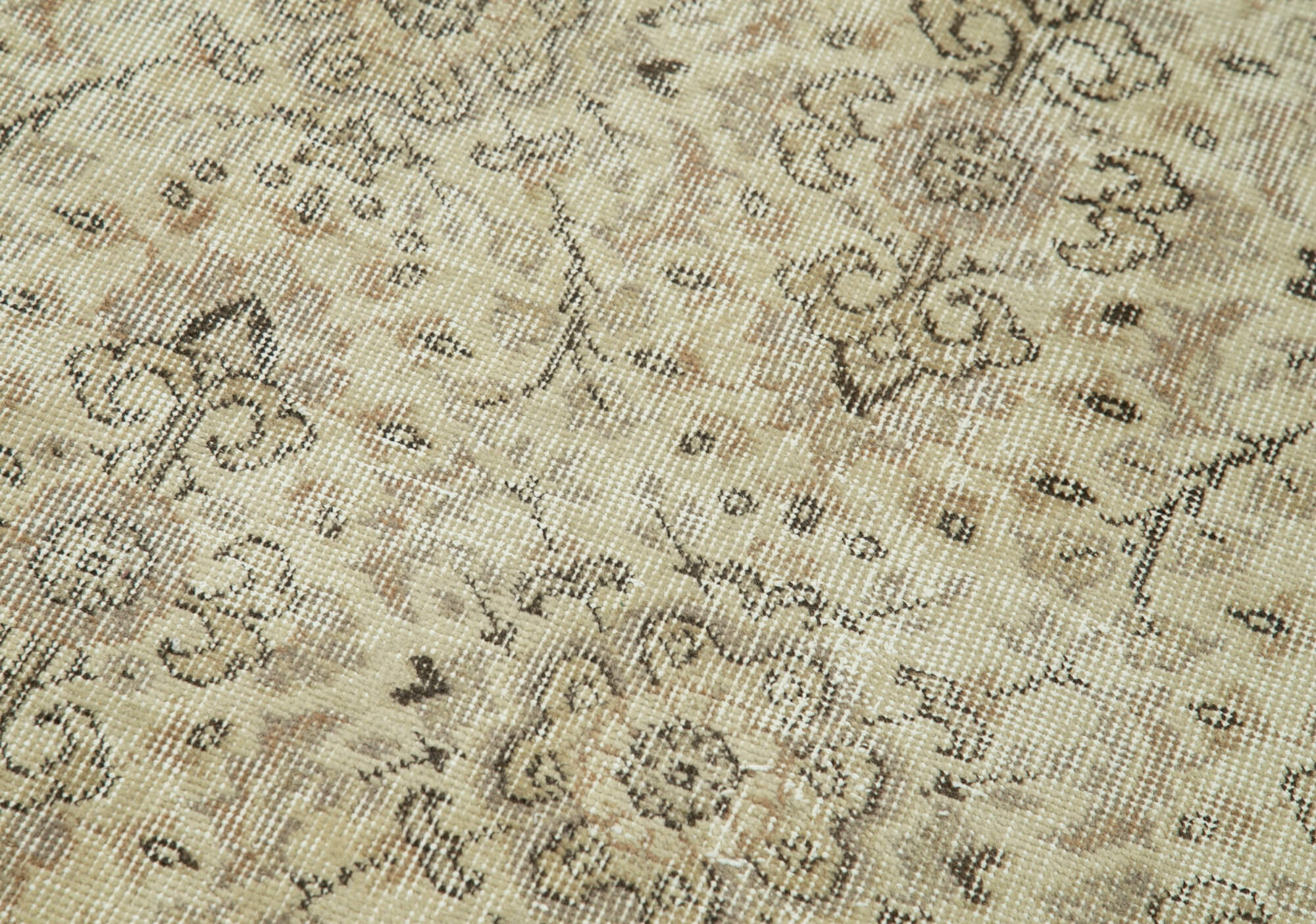 3 x 10 Beige Overdyed Runner Rug - 4639