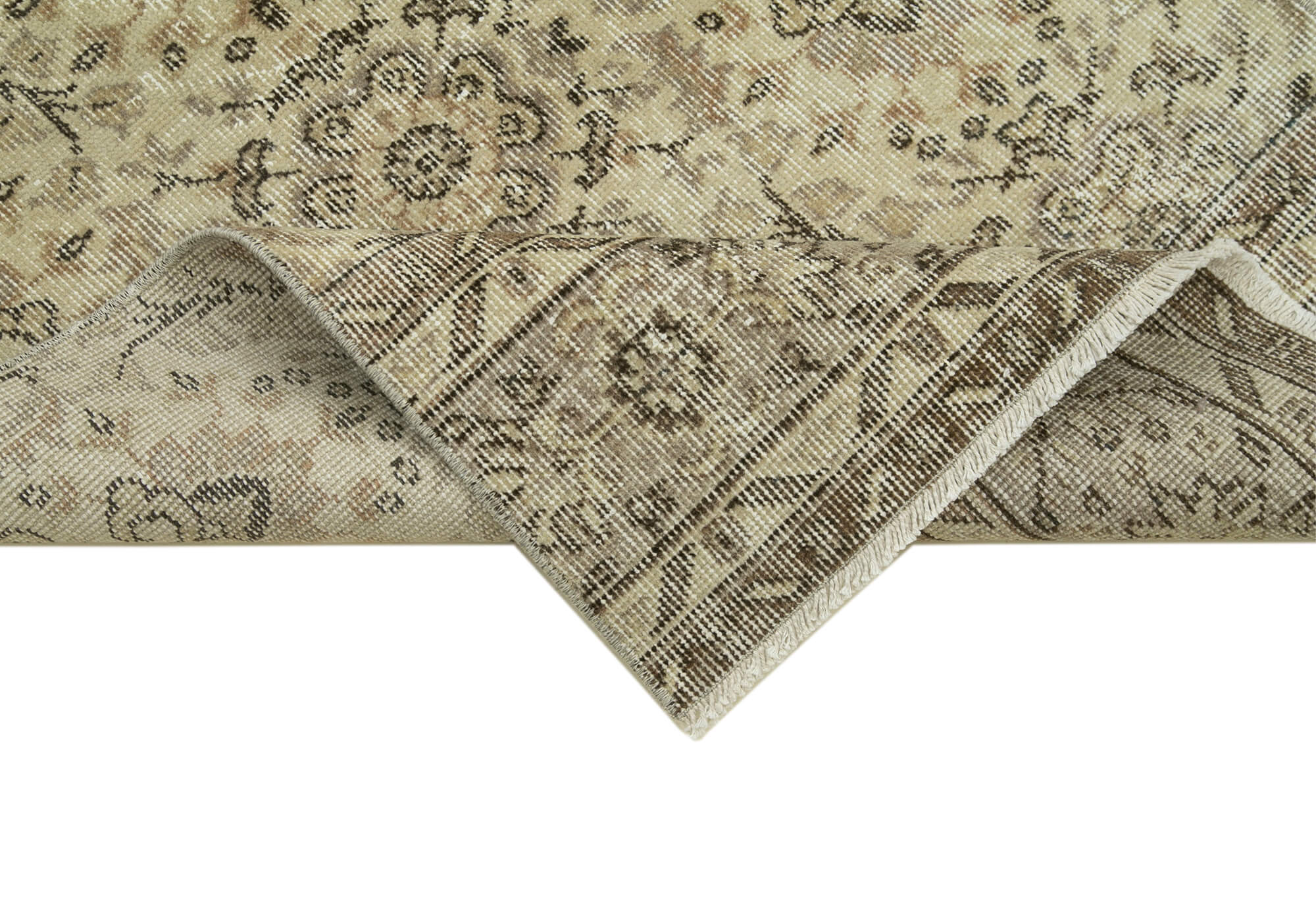 3 x 10 Beige Overdyed Runner Rug - 4639