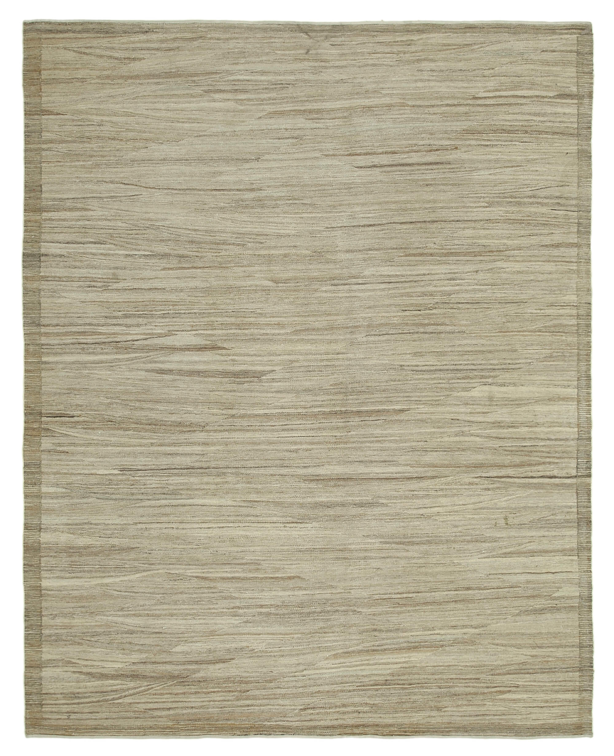 8 x 10 Beige Contemporary Kilim Rug - 4643