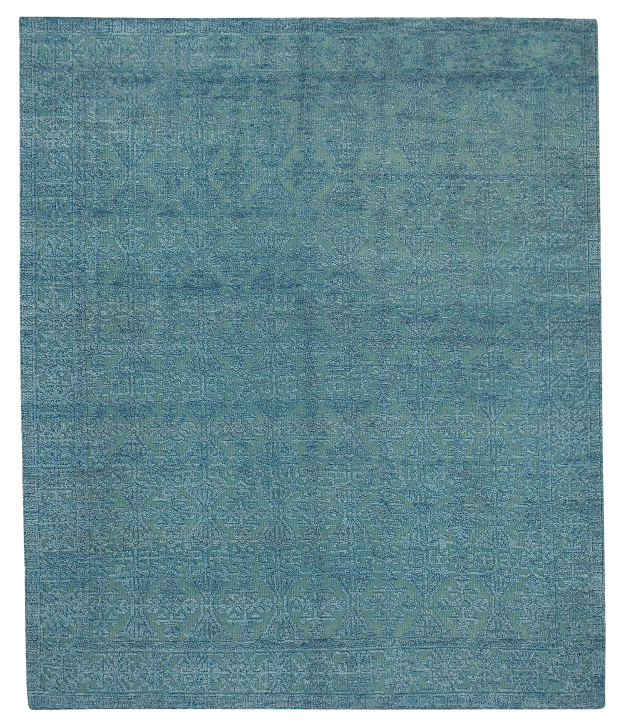 8 x 10 Blue Moroccan Rug - 4646