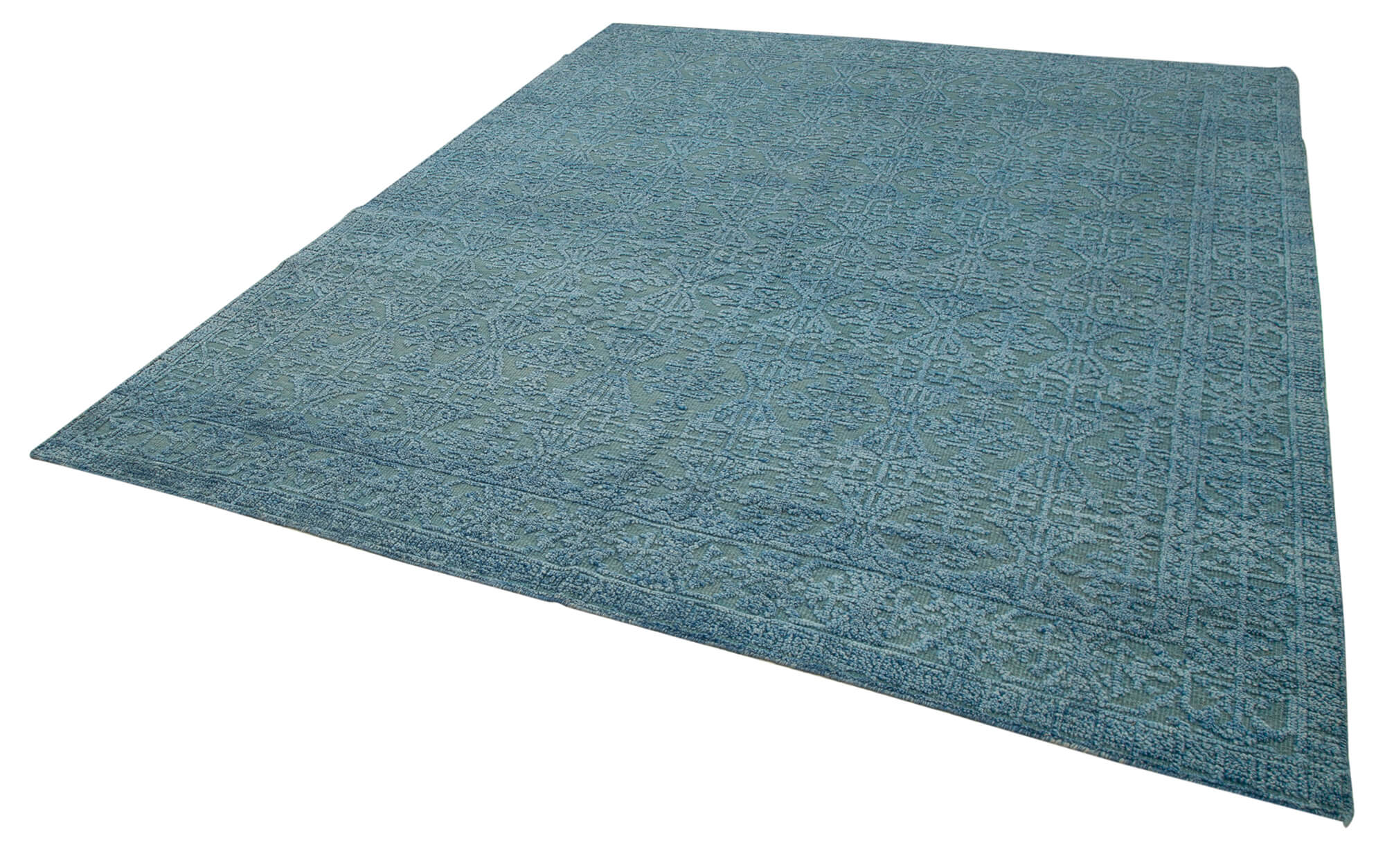 8 x 10 Blue Moroccan Rug - 4646