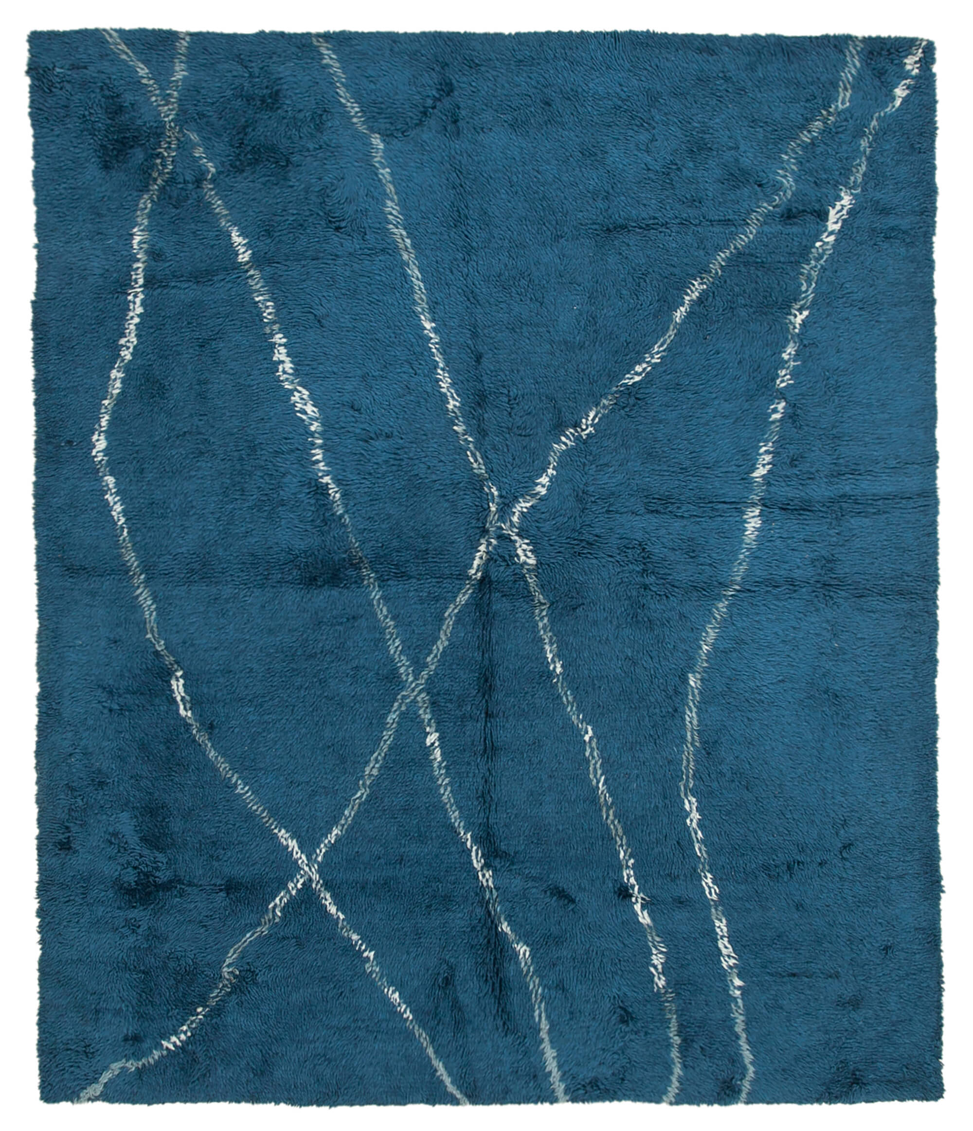 8 x 10 Blue Moroccan Rug - 4648