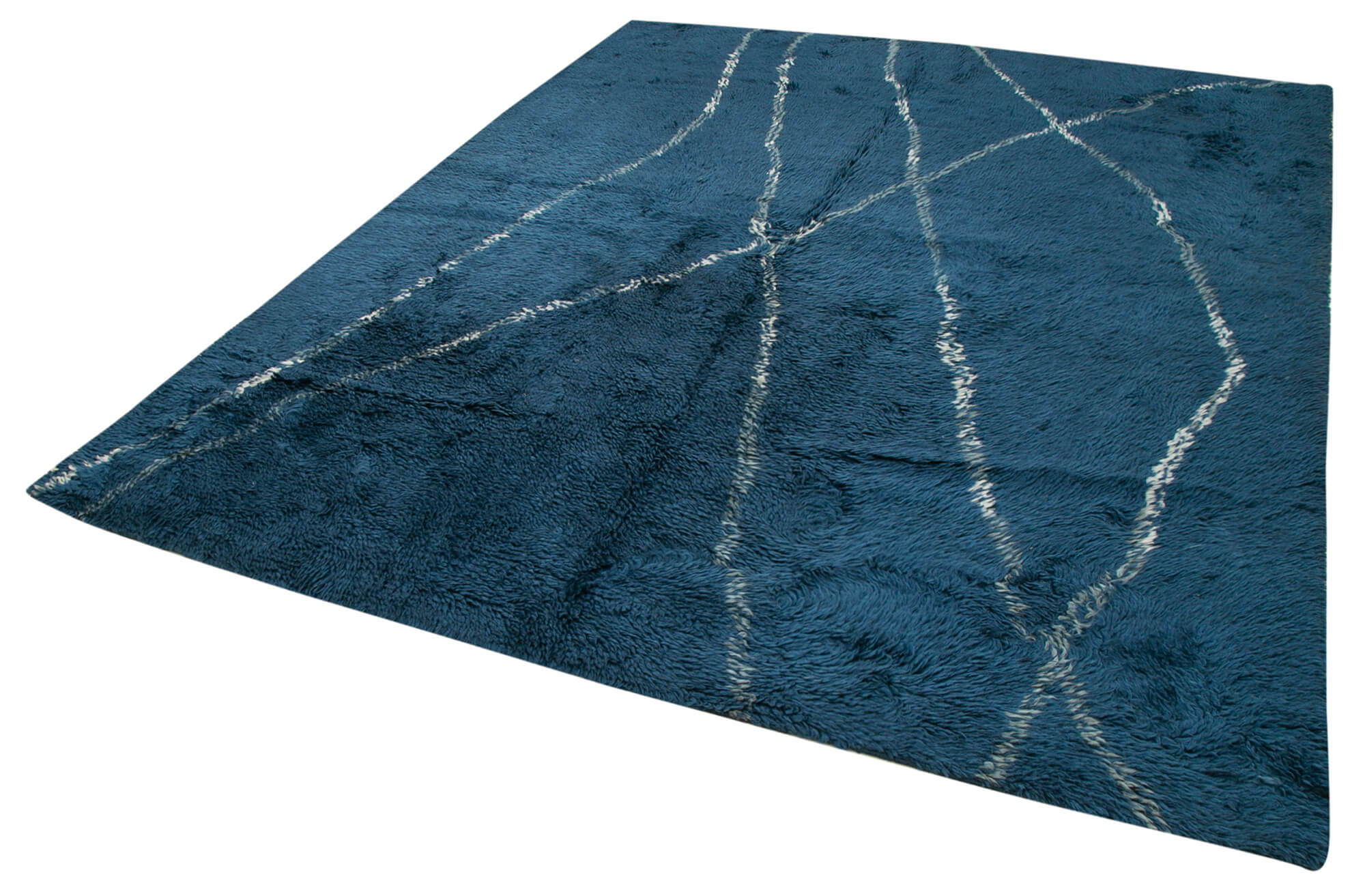 8 x 10 Blue Moroccan Rug - 4648