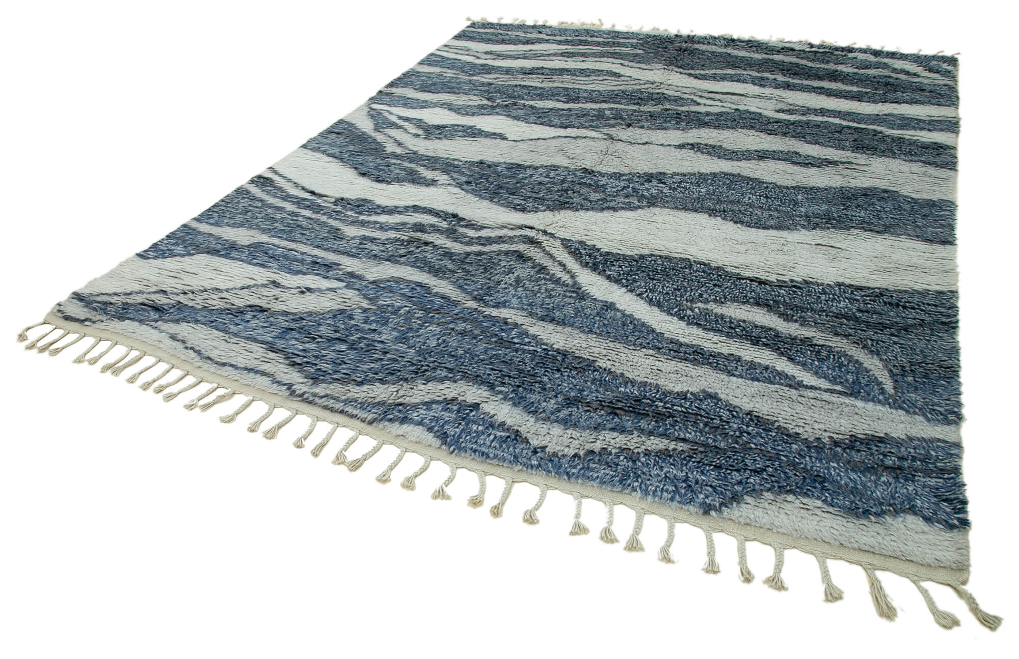 8 x 10 Blue Moroccan Rug - 4649