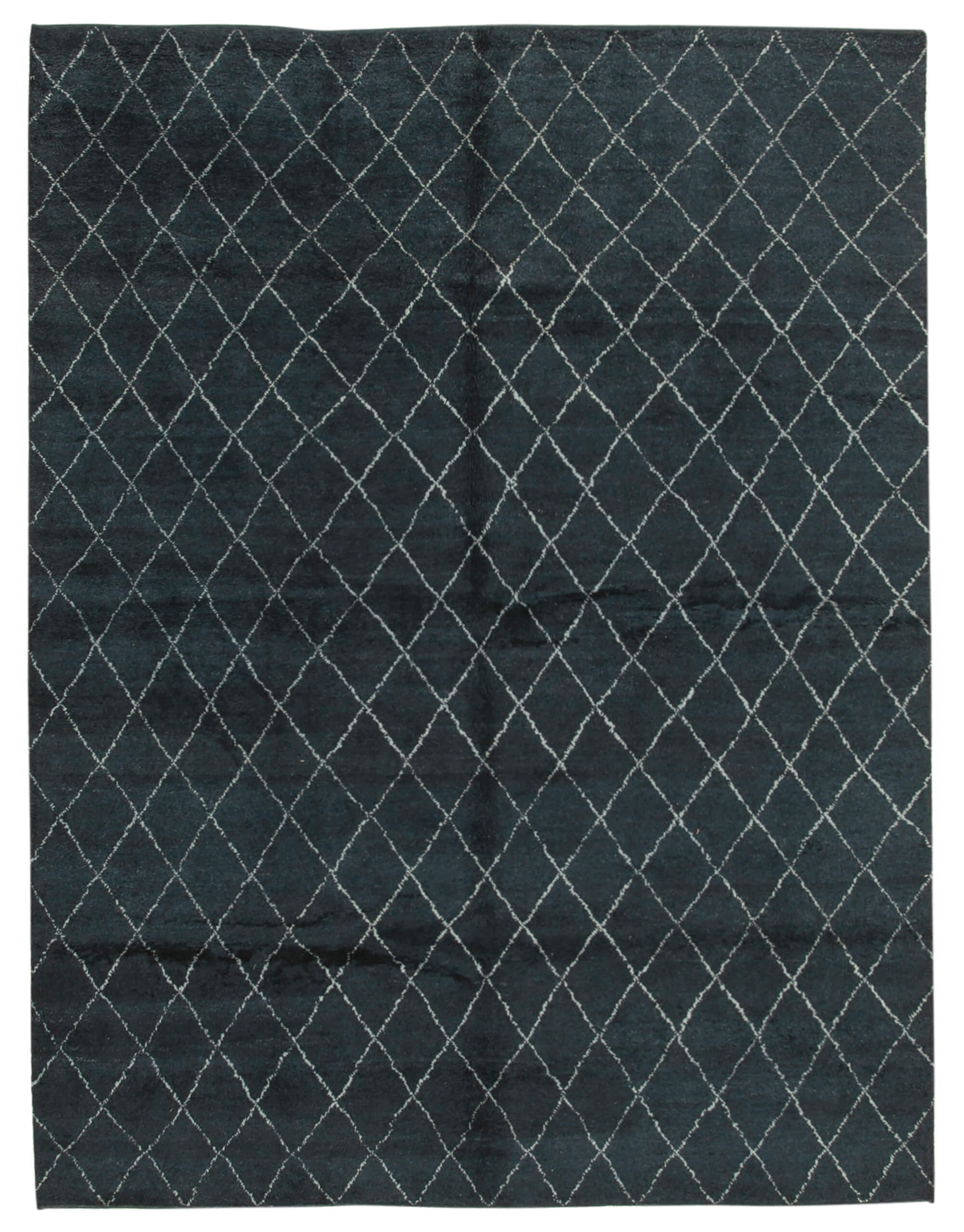 9 x 12 Black Moroccan Rug - 4654