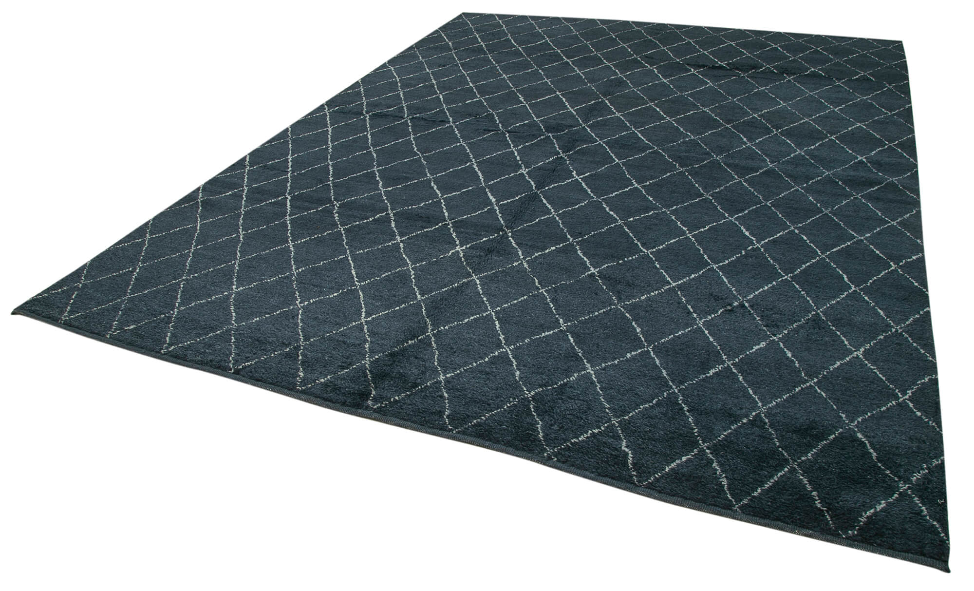 9 x 12 Black Moroccan Rug - 4654