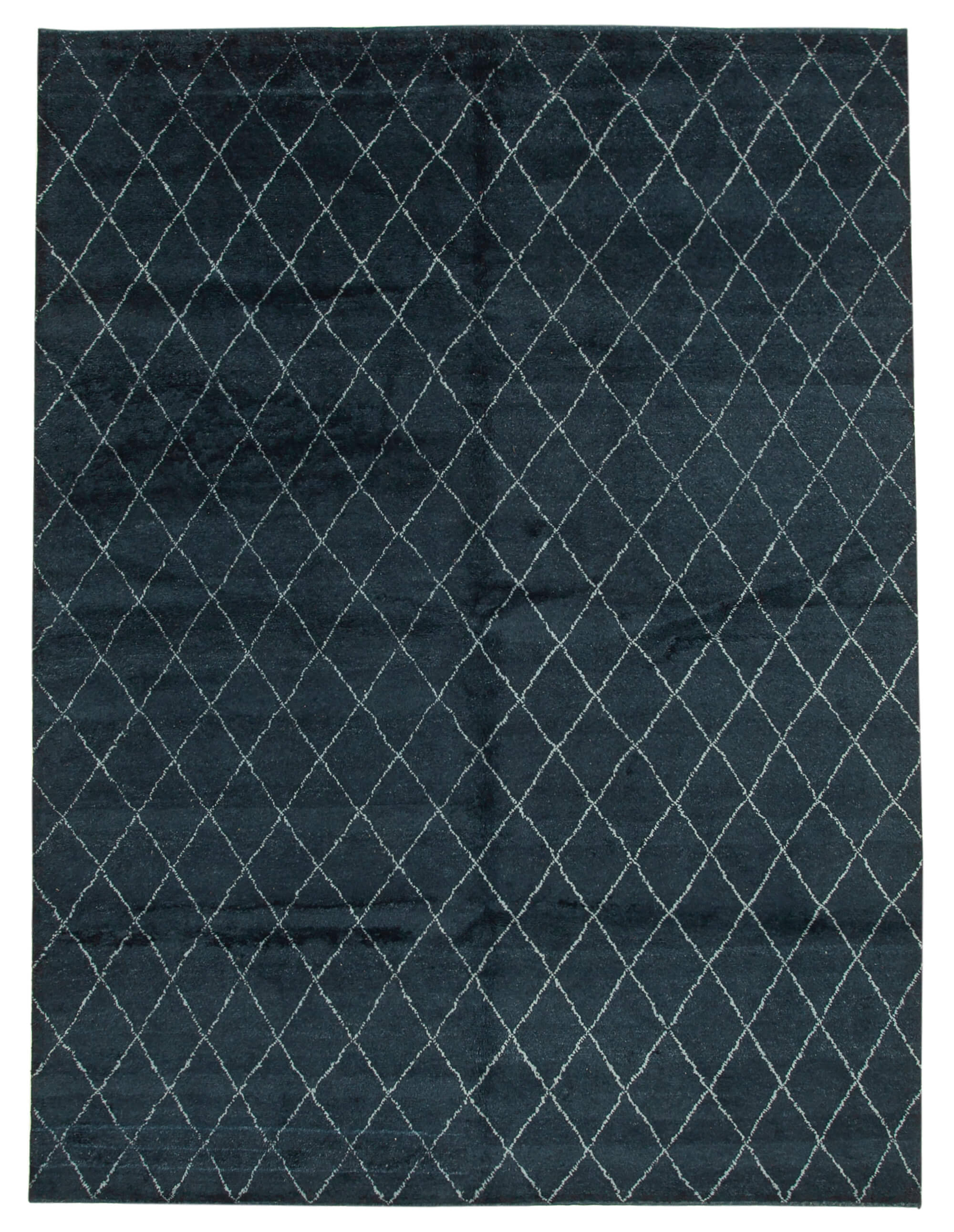 9 x 12 Black Moroccan Rug - 4655