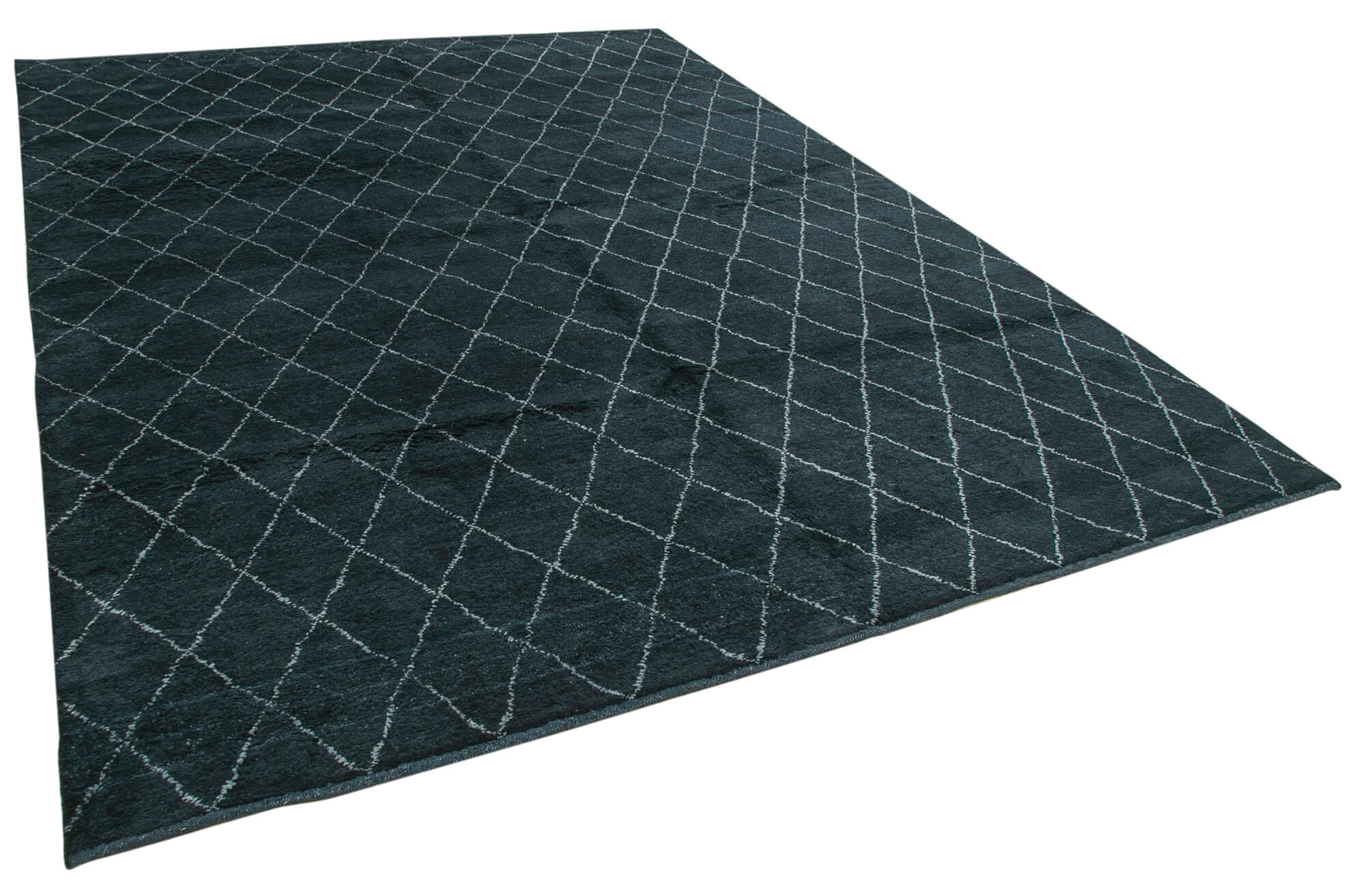 9 x 12 Black Moroccan Rug - 4655