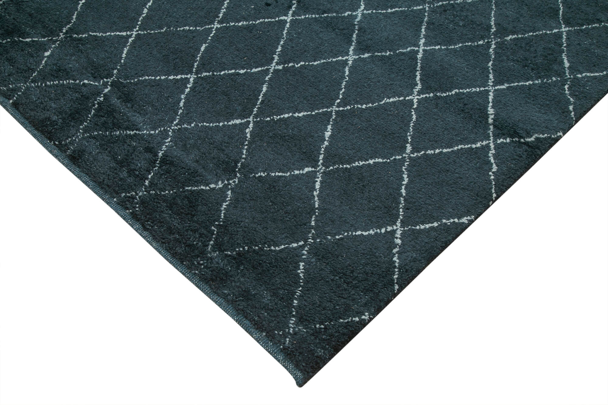 9 x 12 Black Moroccan Rug - 4655