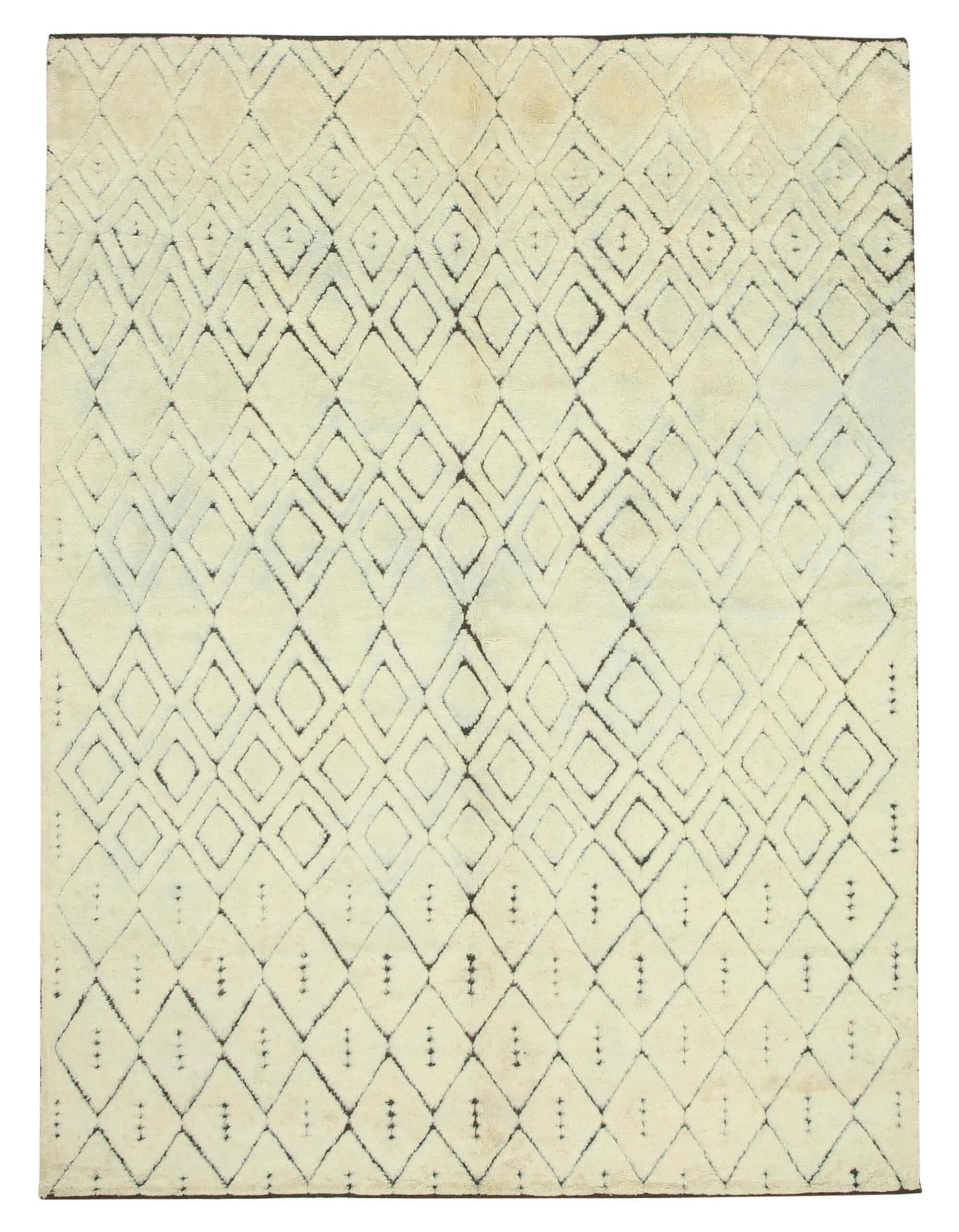 9 x 12 Beige Moroccan Rug - 4660