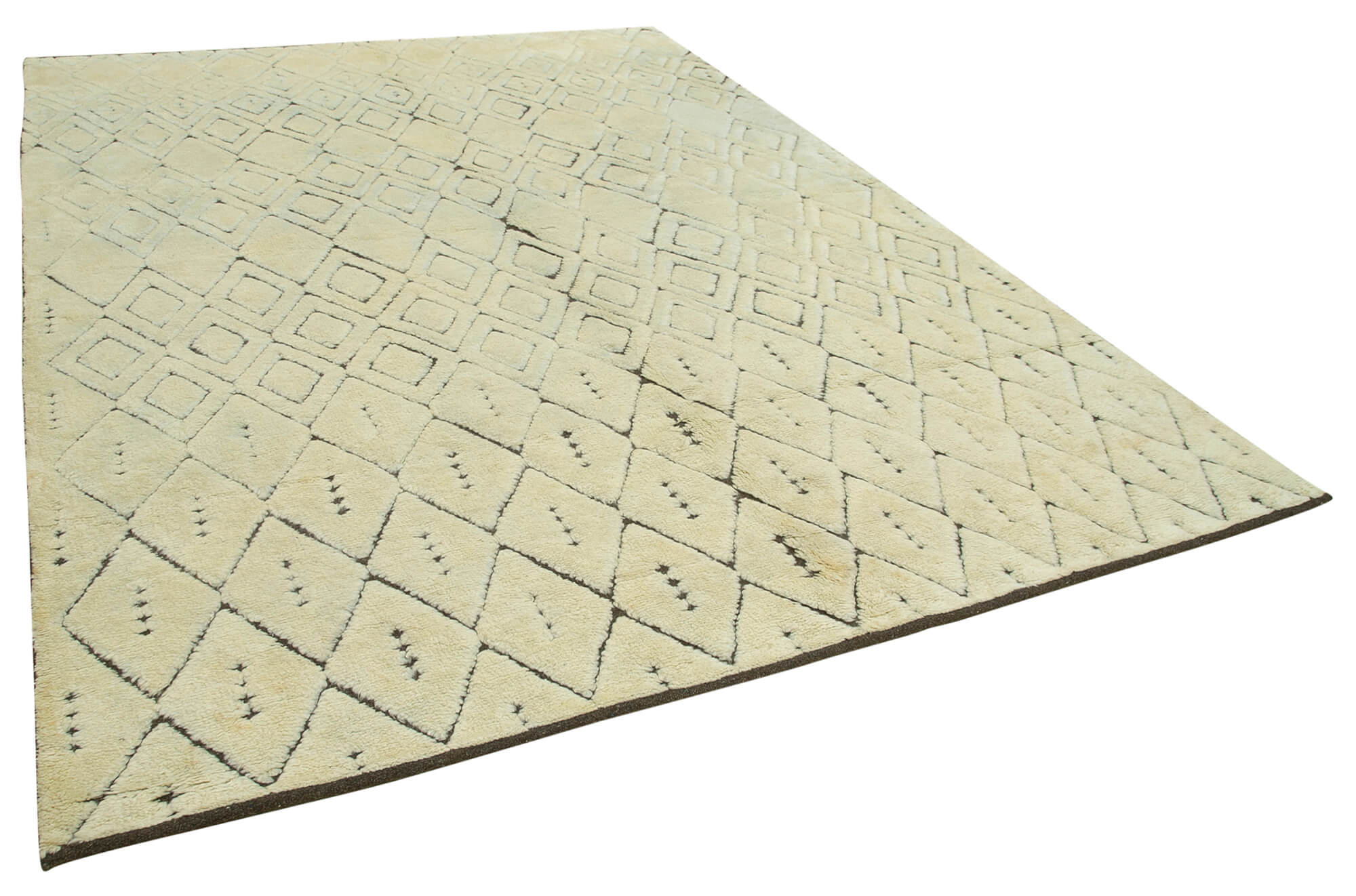 9 x 12 Beige Moroccan Rug - 4660