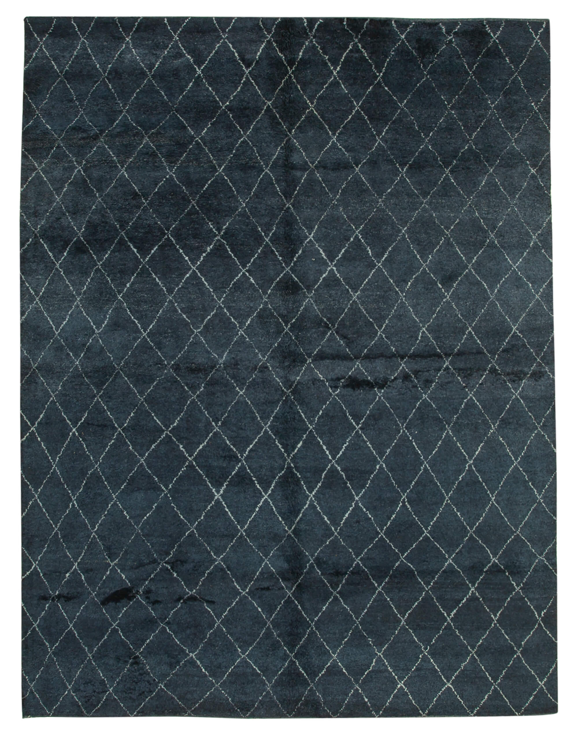 9 x 12 Black Moroccan Rug - 4661