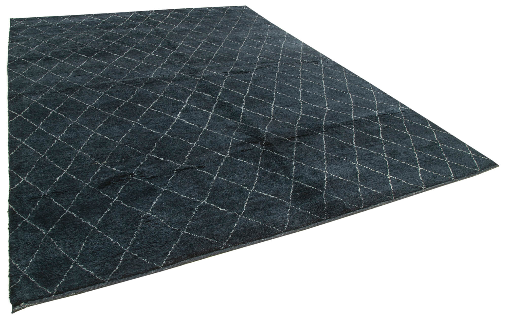 9 x 12 Black Moroccan Rug - 4661