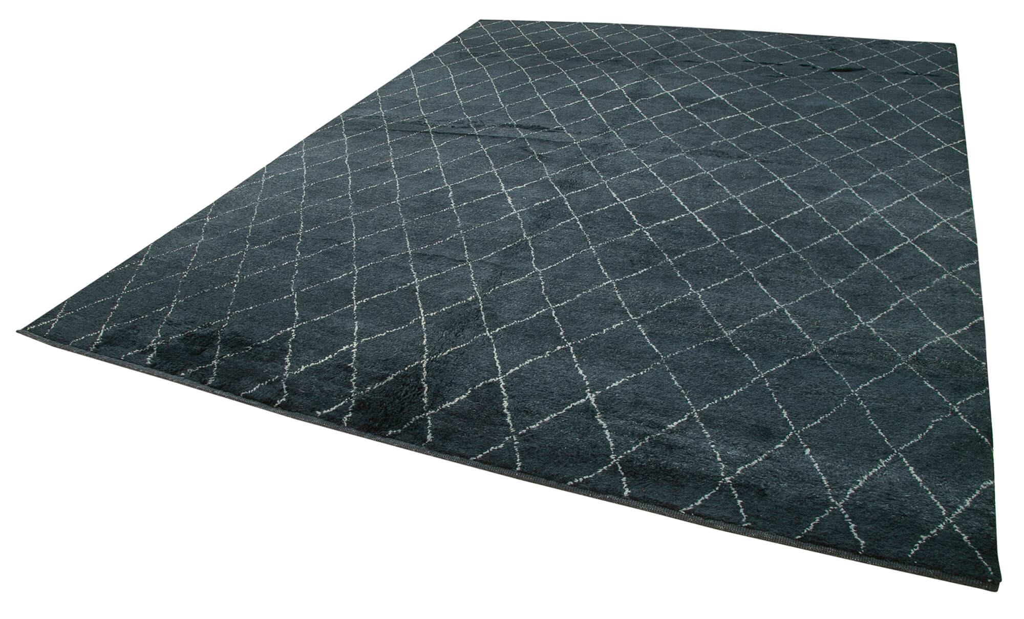 9 x 12 Black Moroccan Rug - 4661