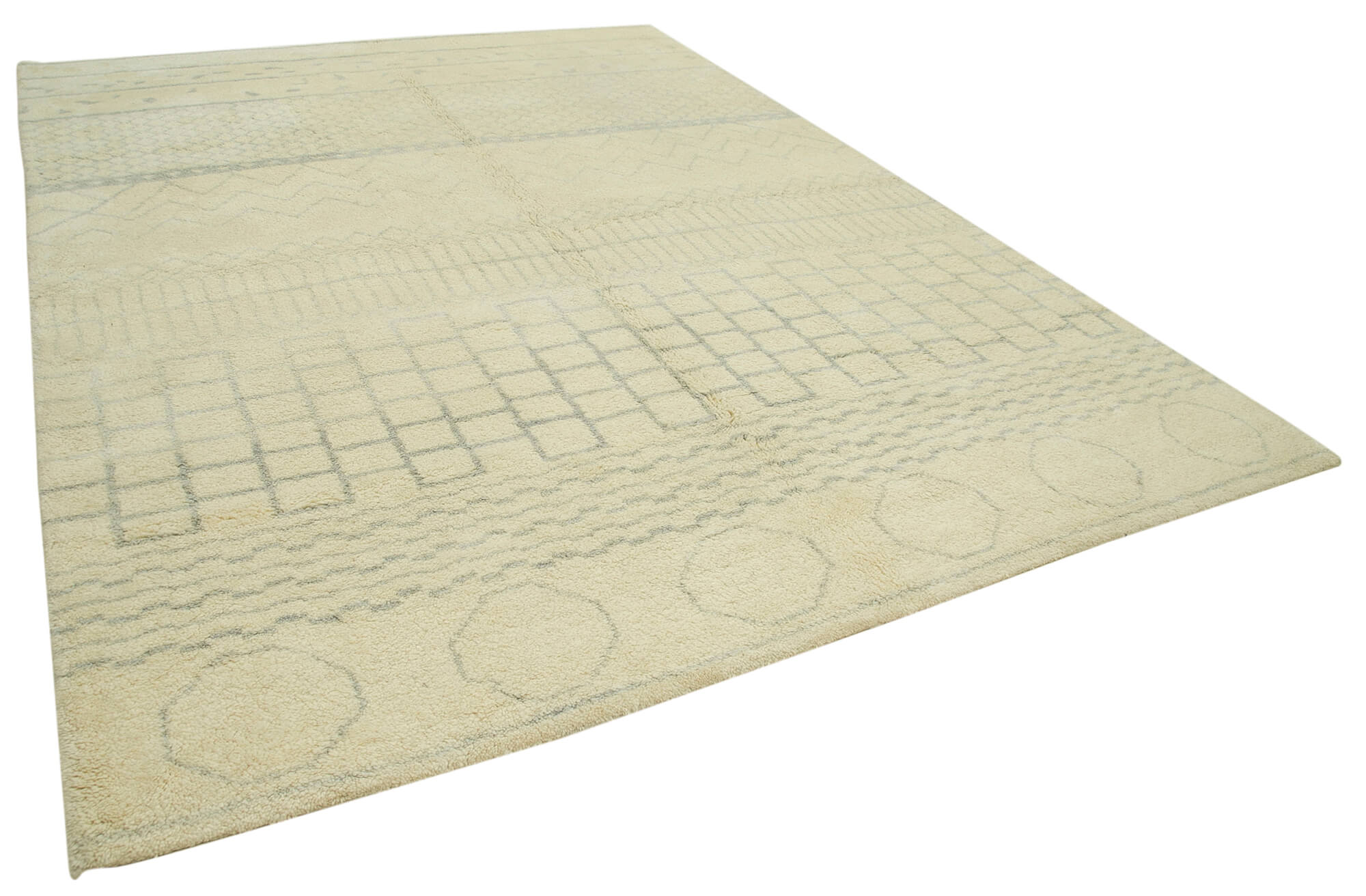 9 x 12 Beige Moroccan Rug - 4663