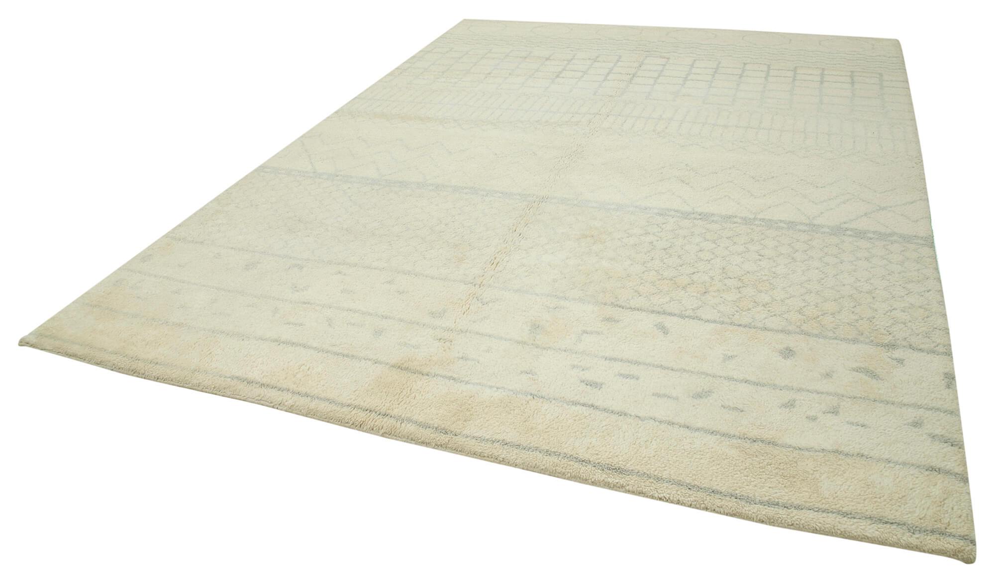 9 x 12 Beige Moroccan Rug - 4663