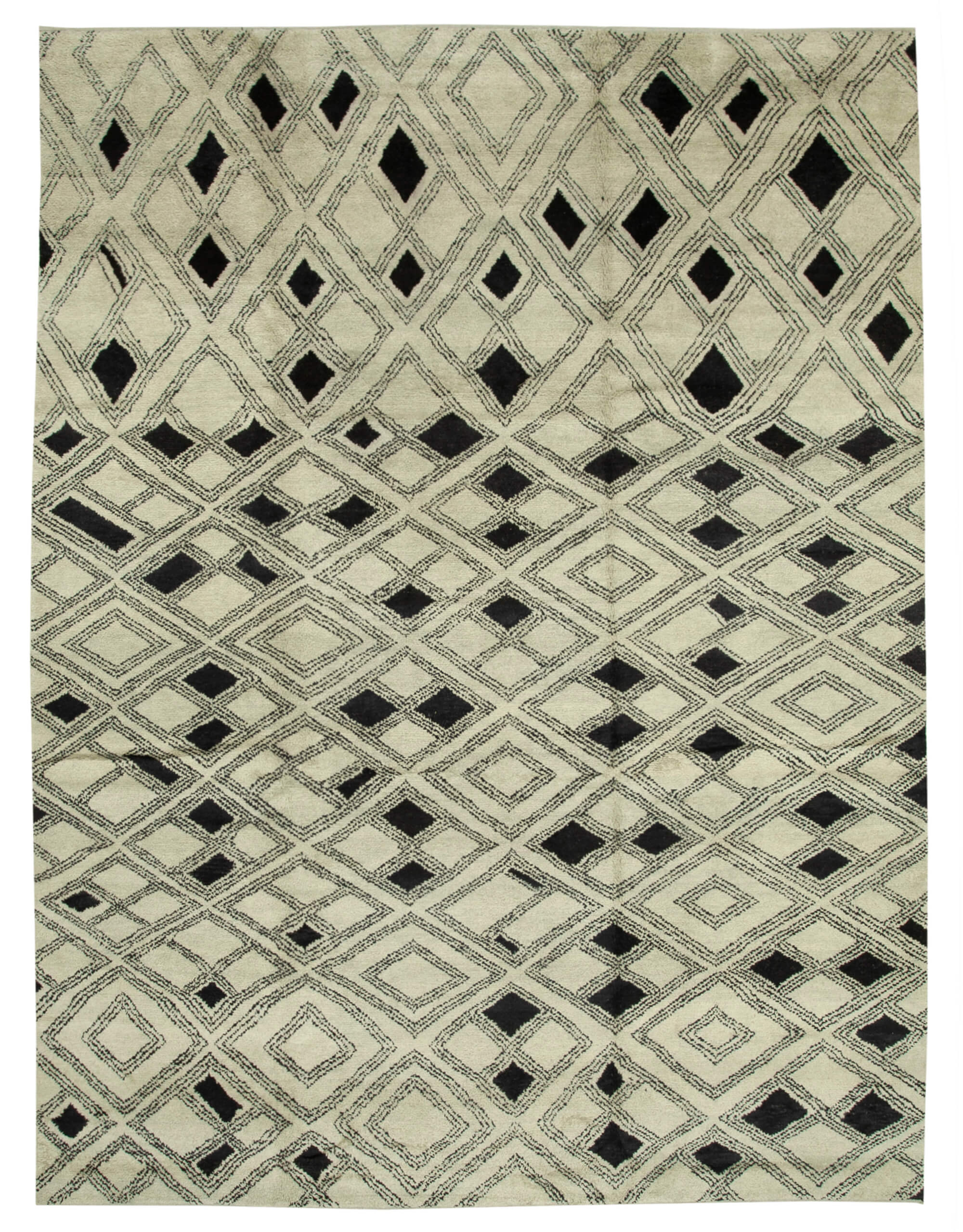 10 x 14 Beige Moroccan Rug - 4667