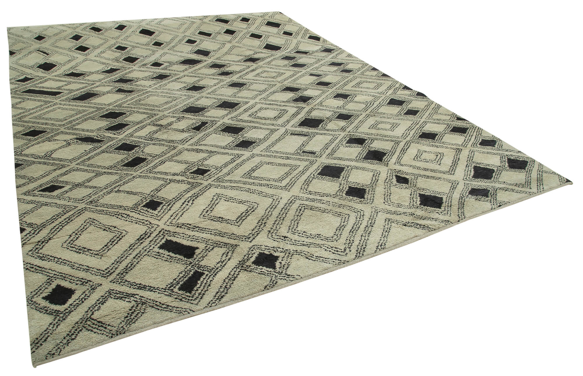 10 x 14 Beige Moroccan Rug - 4667