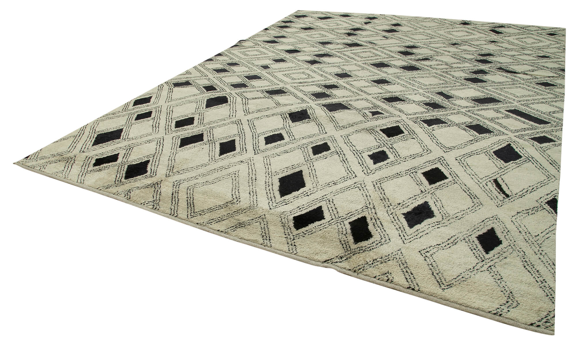 10 x 14 Beige Moroccan Rug - 4667