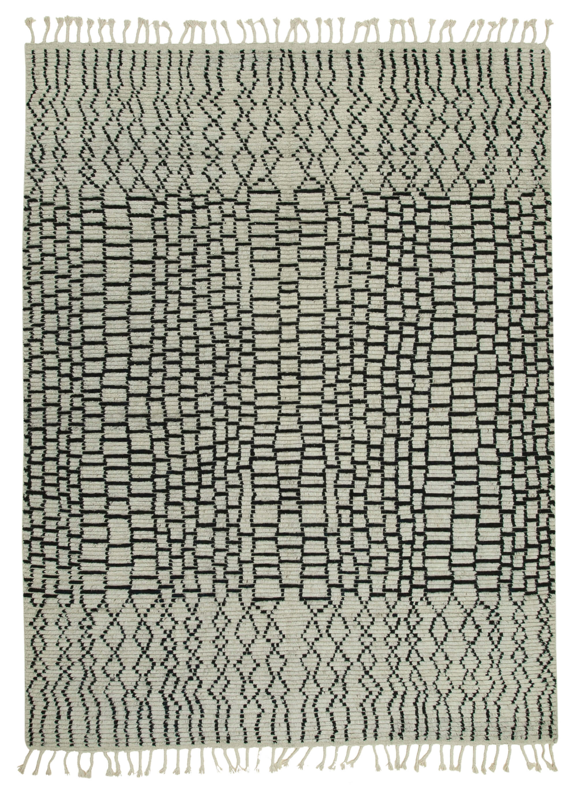 9 x 12 Beige Moroccan Rug - 4673