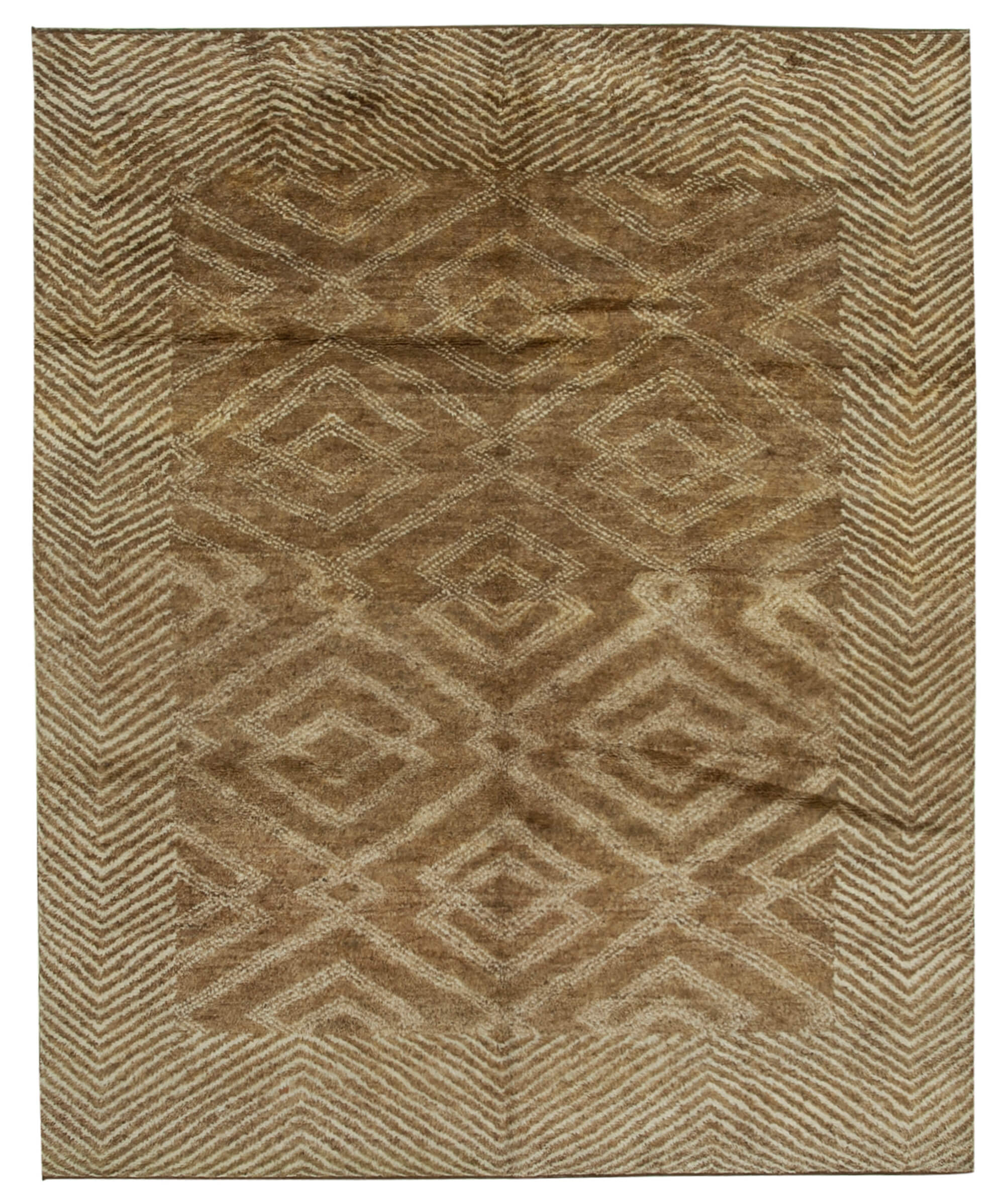 8 x 10 Brown Moroccan Rug - 4679