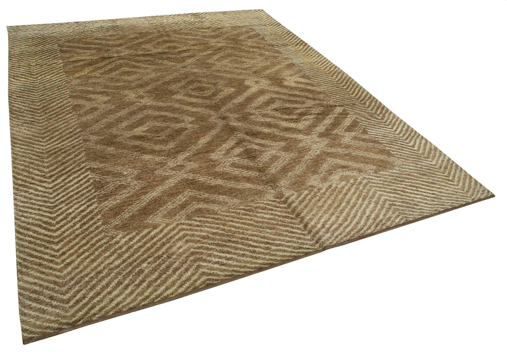 8 x 10 Brown Moroccan Rug - 4679