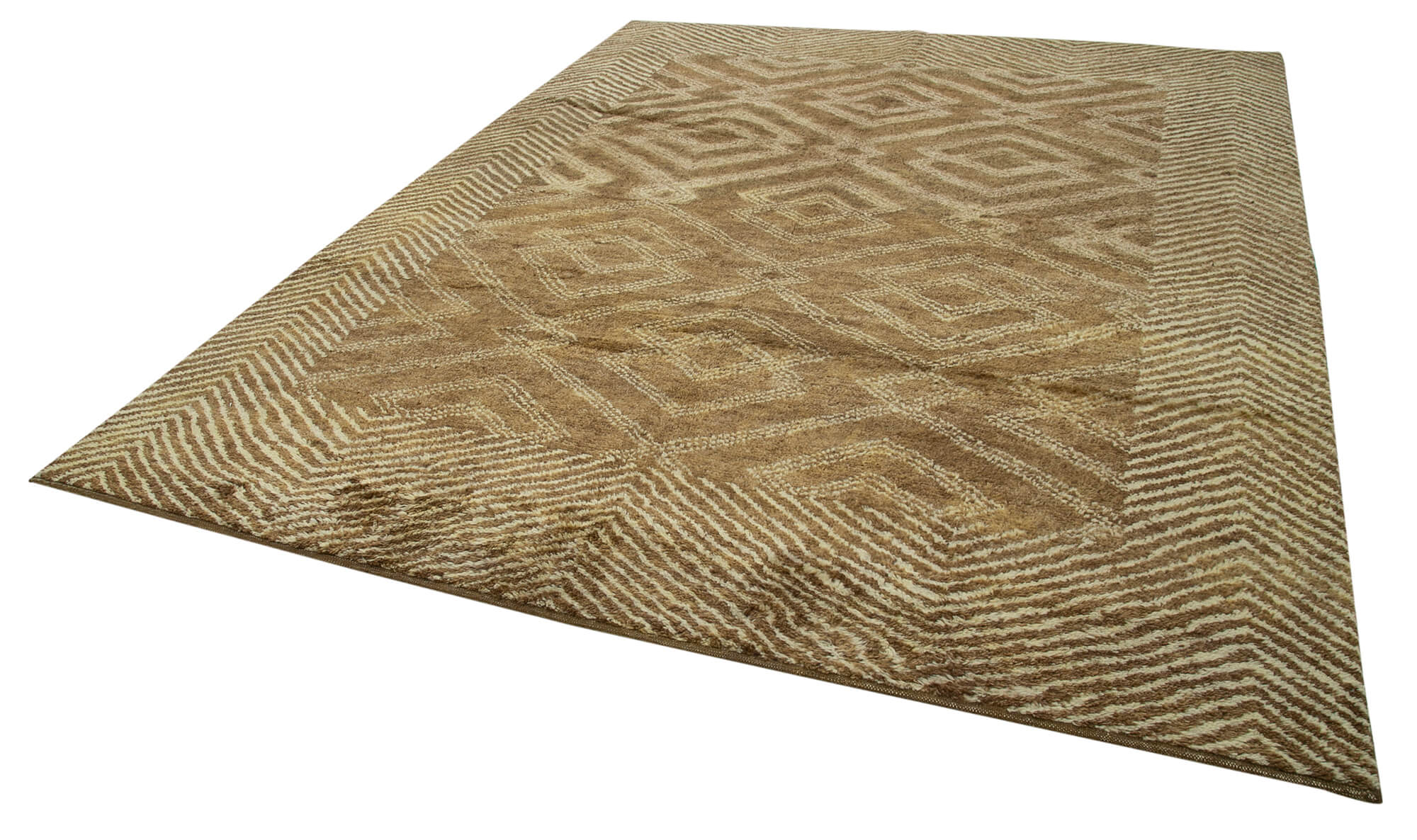 8 x 10 Brown Moroccan Rug - 4679