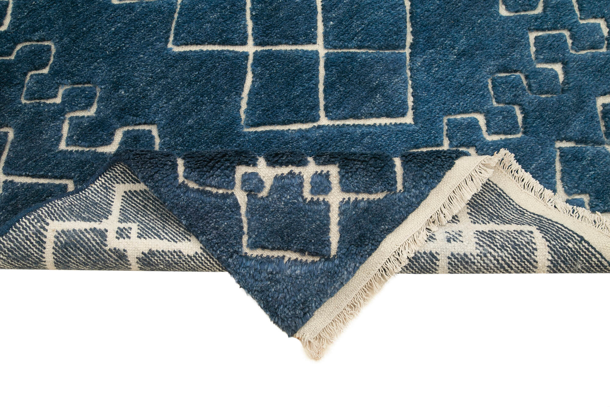 5 x 8 Blue Moroccan Rug - 4682