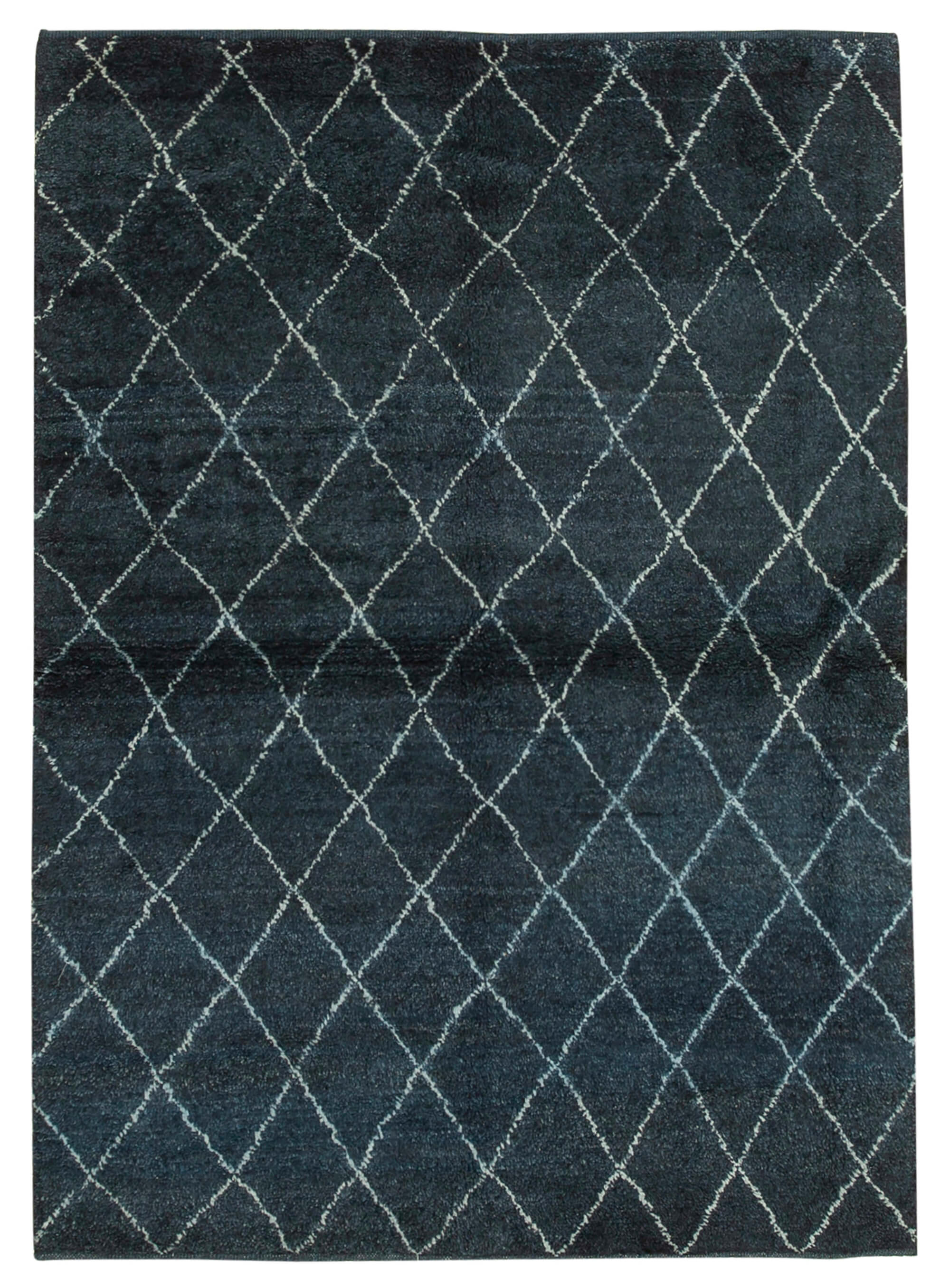 5 x 7 Blue Moroccan Rug - 4687